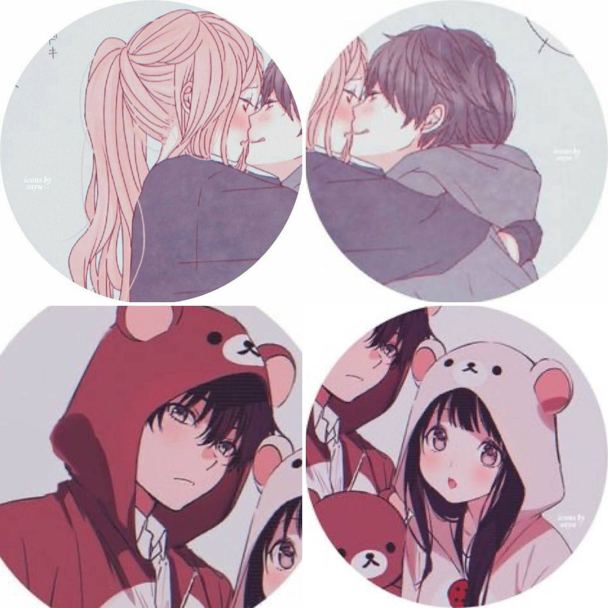 Eru og Hotaro Hyouka Anime Discord PFP Bakgrunner