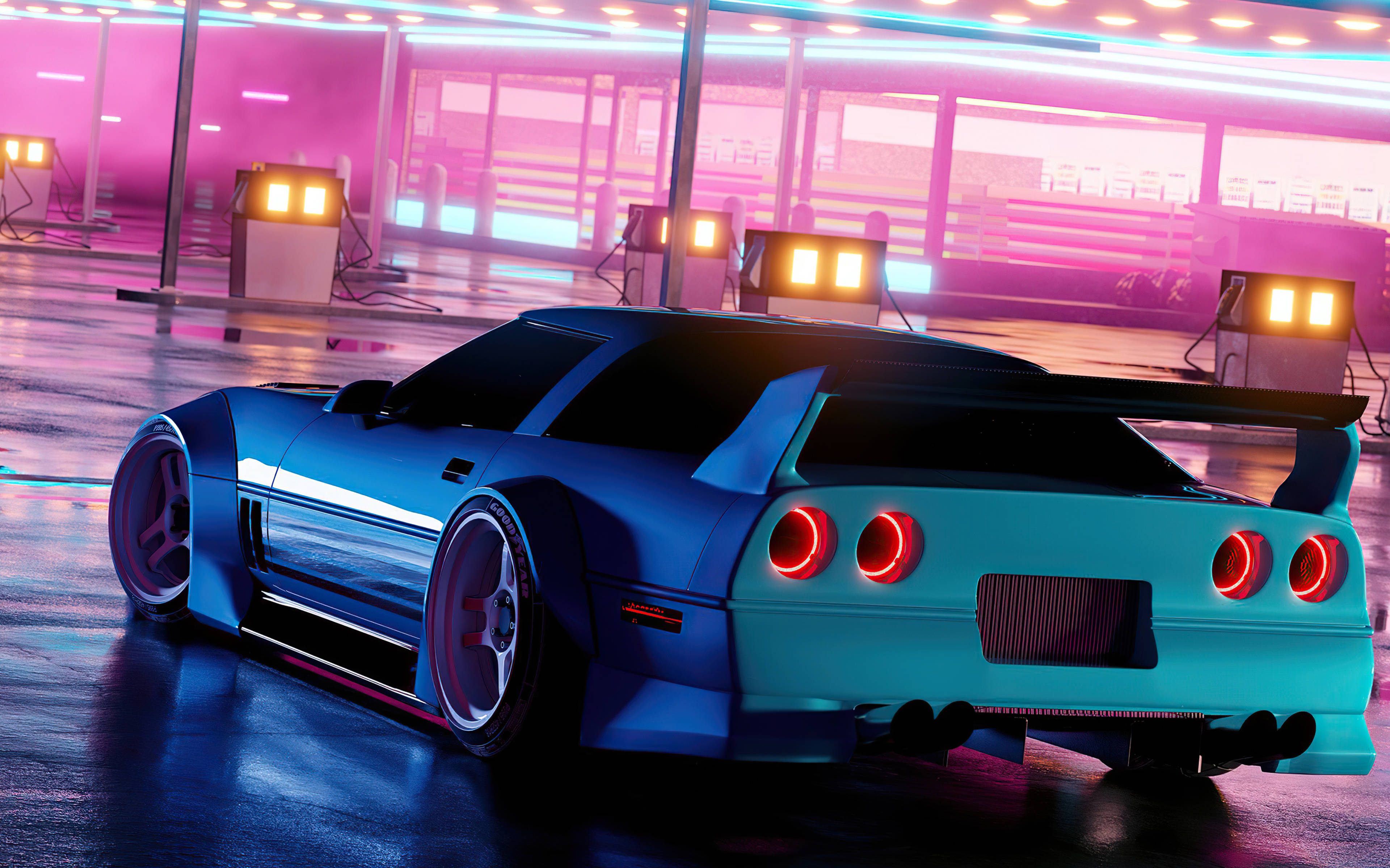 Estetisk 4K-bil Nissan Skyline GT-R Bakgrunner