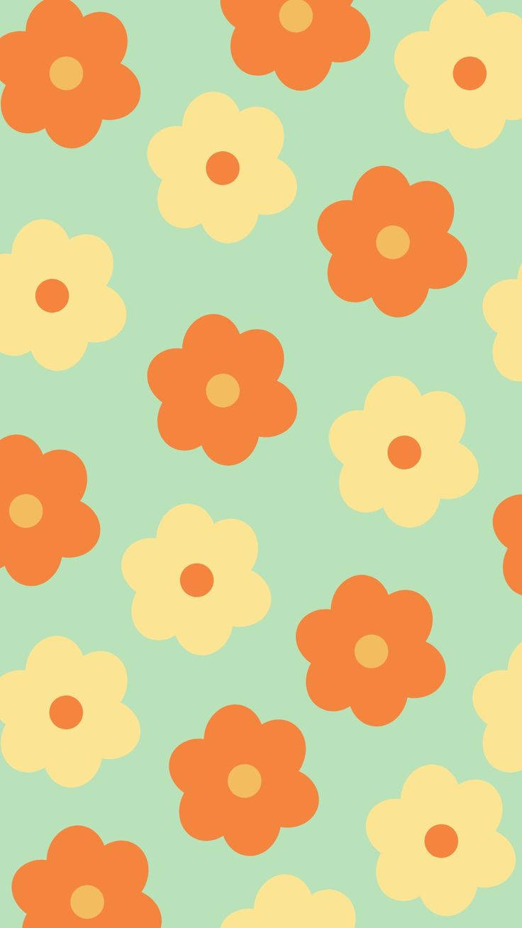 Estetisk blomstermønster for iPhone X Bakgrunner