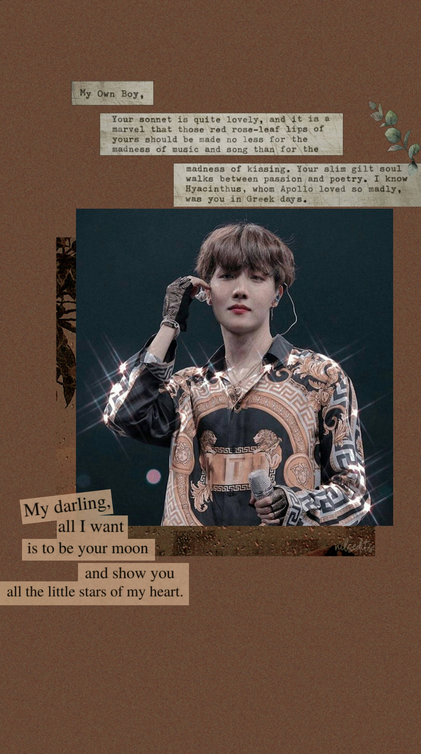 Estetisk brun BTS J-Hope Bakgrunner
