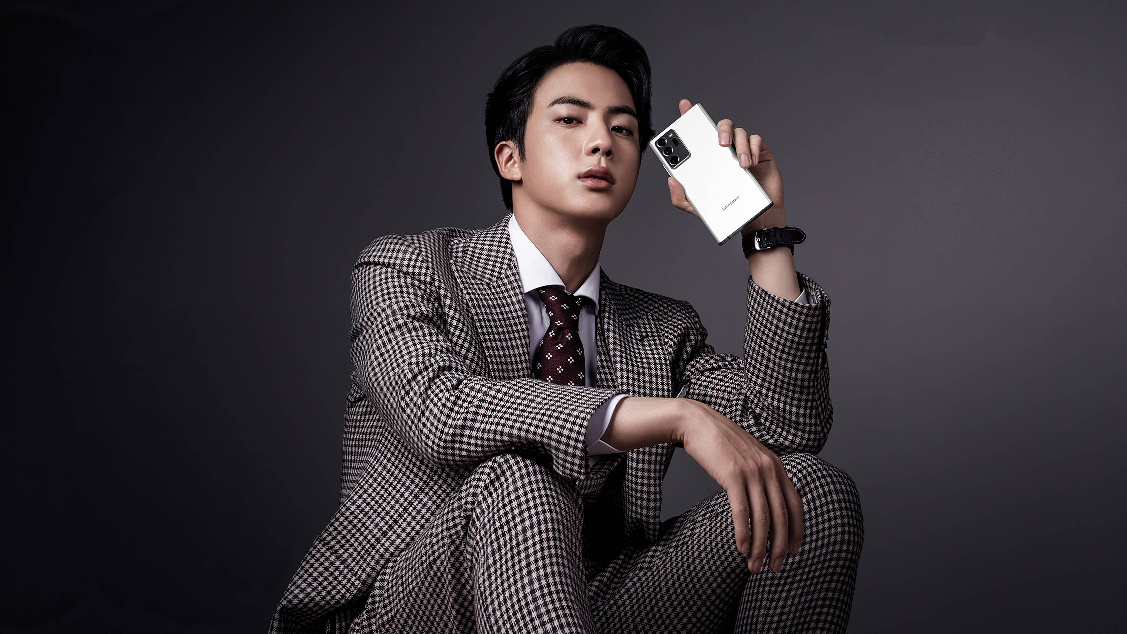Estetisk Bts Jin Telefonmodellering Bakgrunner