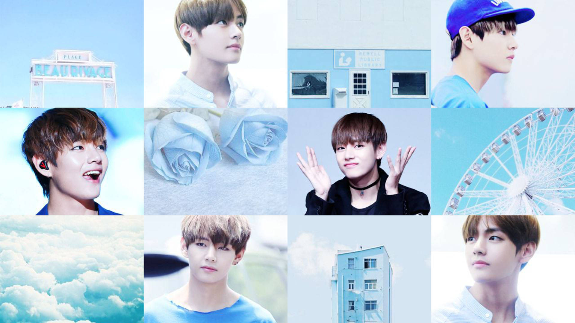 Estetisk gutt BTS V Bakgrunner