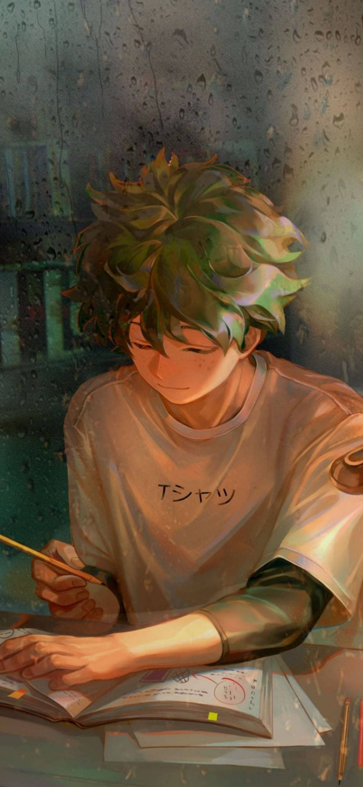Estetisk gutt Izuku Midoriya Bakgrunner