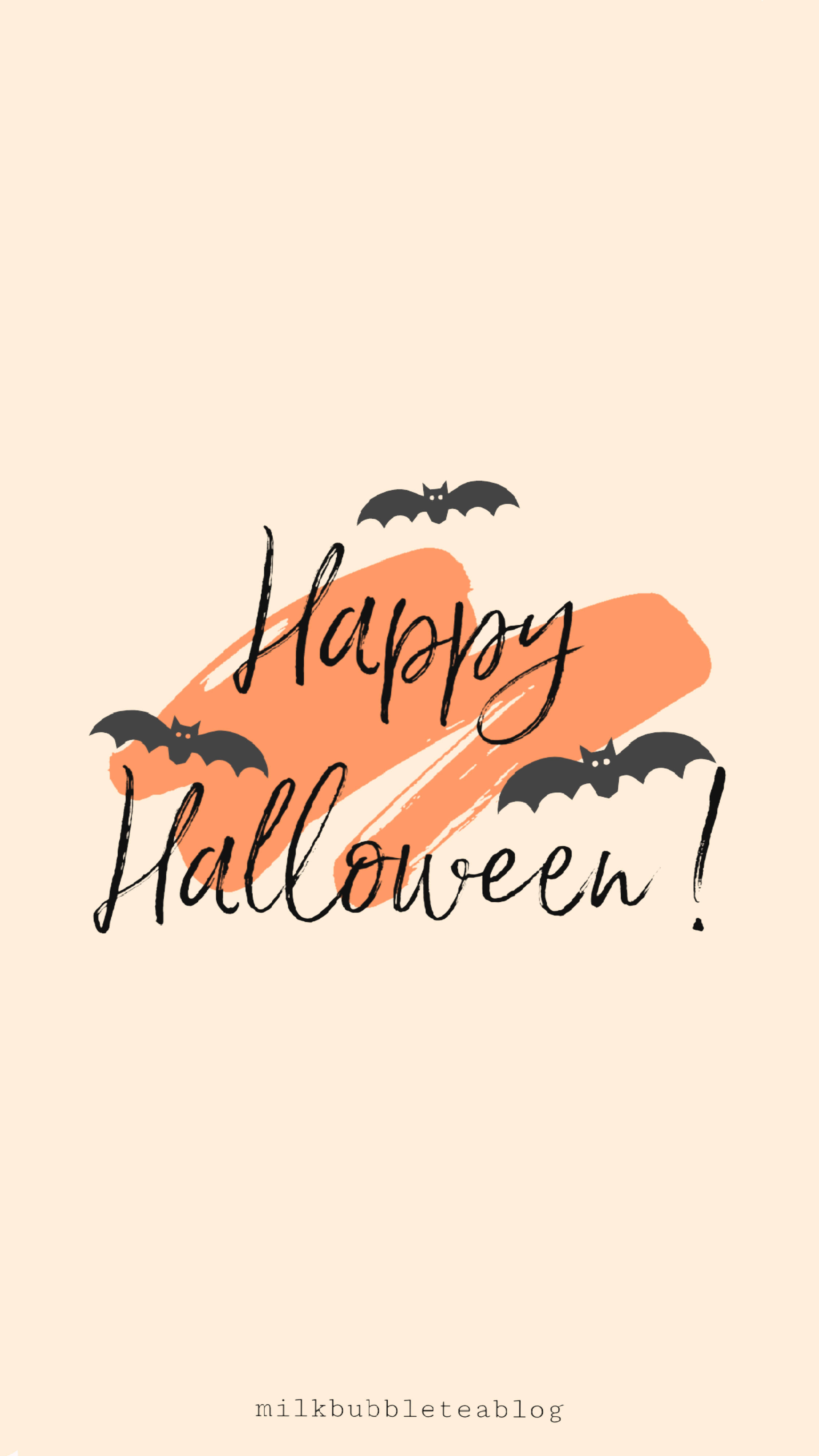 Estetisk Happy Halloween iPhone Bakgrunner