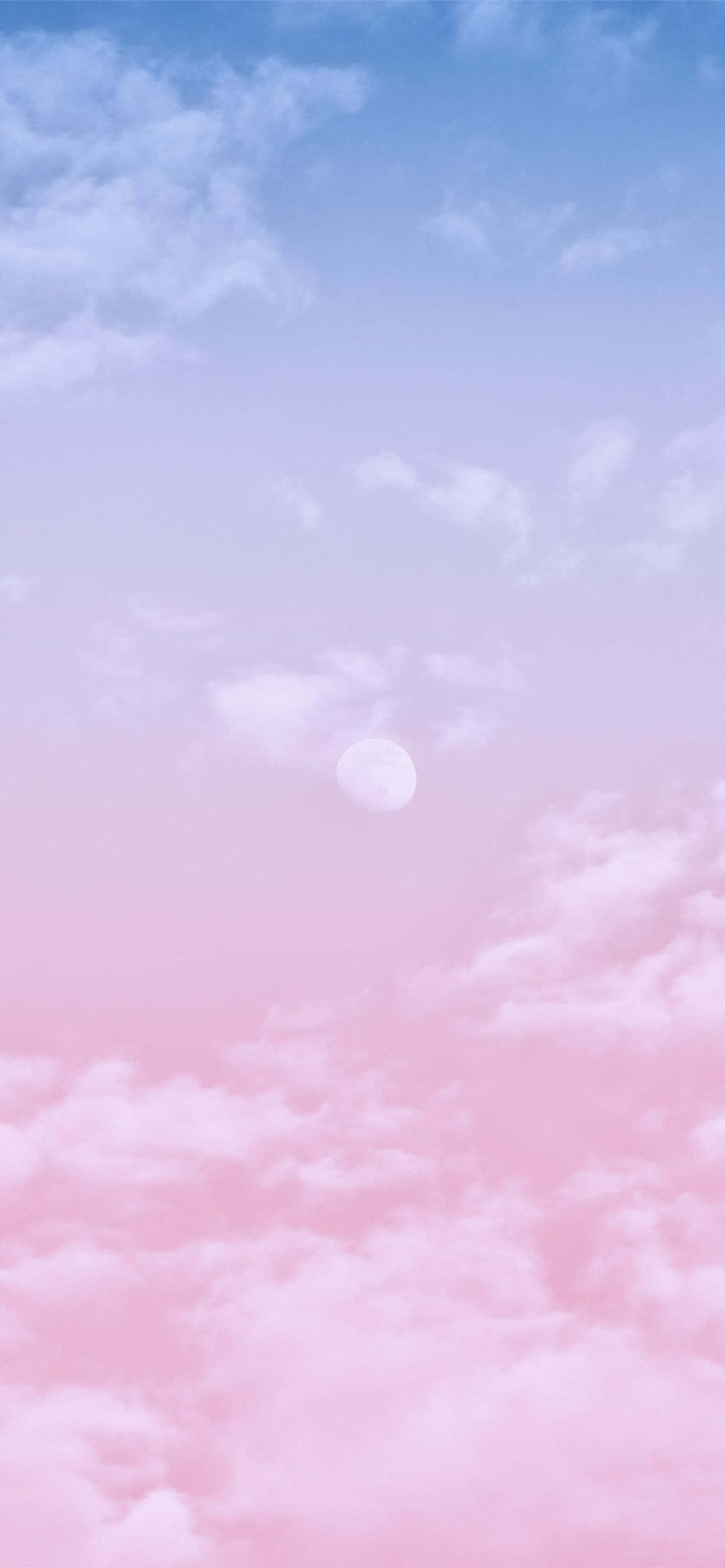 Estetisk startskjerm blå rosa himmel Bakgrunner