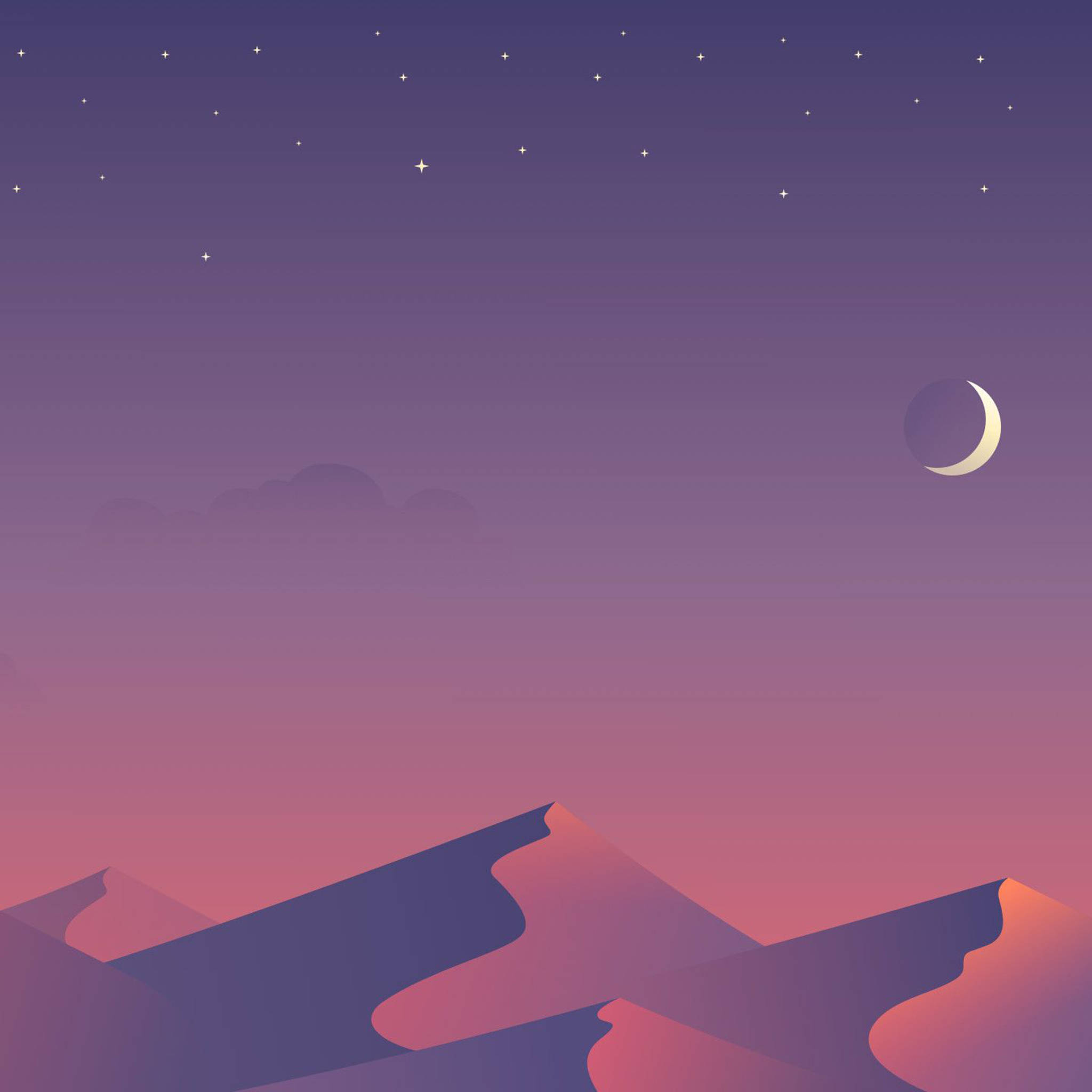 Estetisk iPad Minimalistisk Ørken Bakgrunner