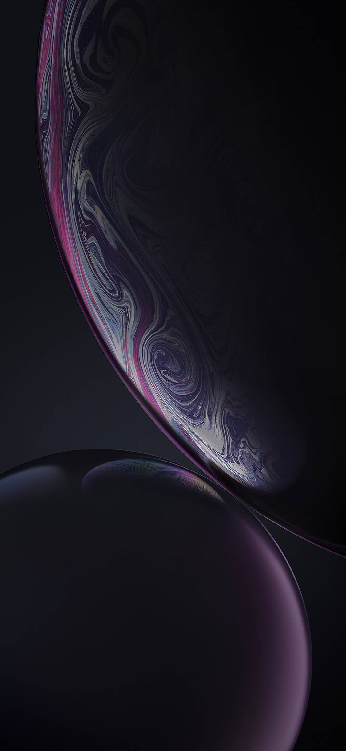 Estetisk iPhone Xr svart boble Bakgrunner