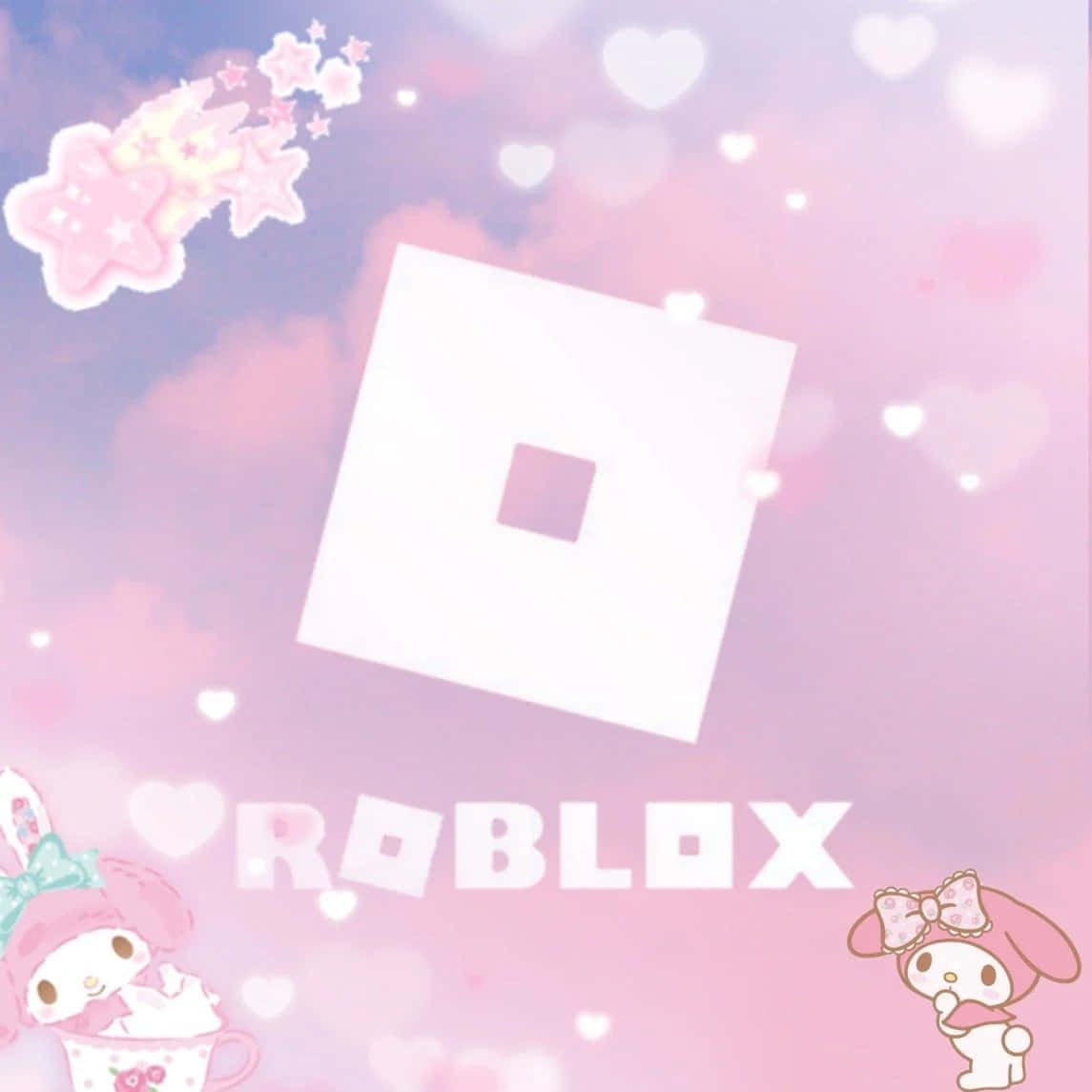Estetisk Kawaii Roblox-logo Bakgrunner