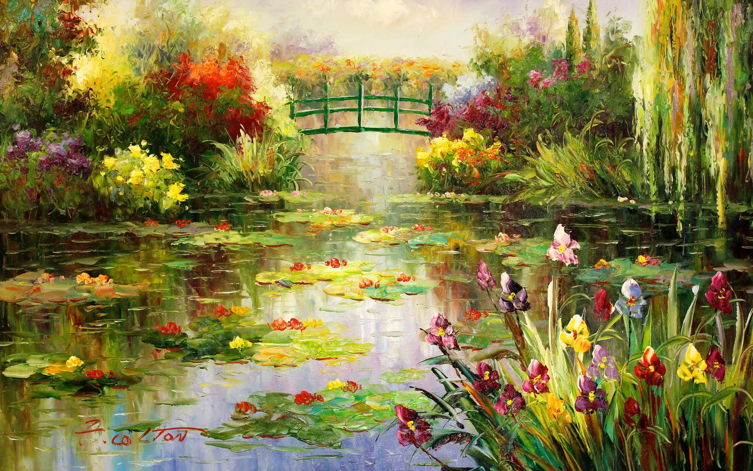 Estetisk kunst blomsterdam Bakgrunner