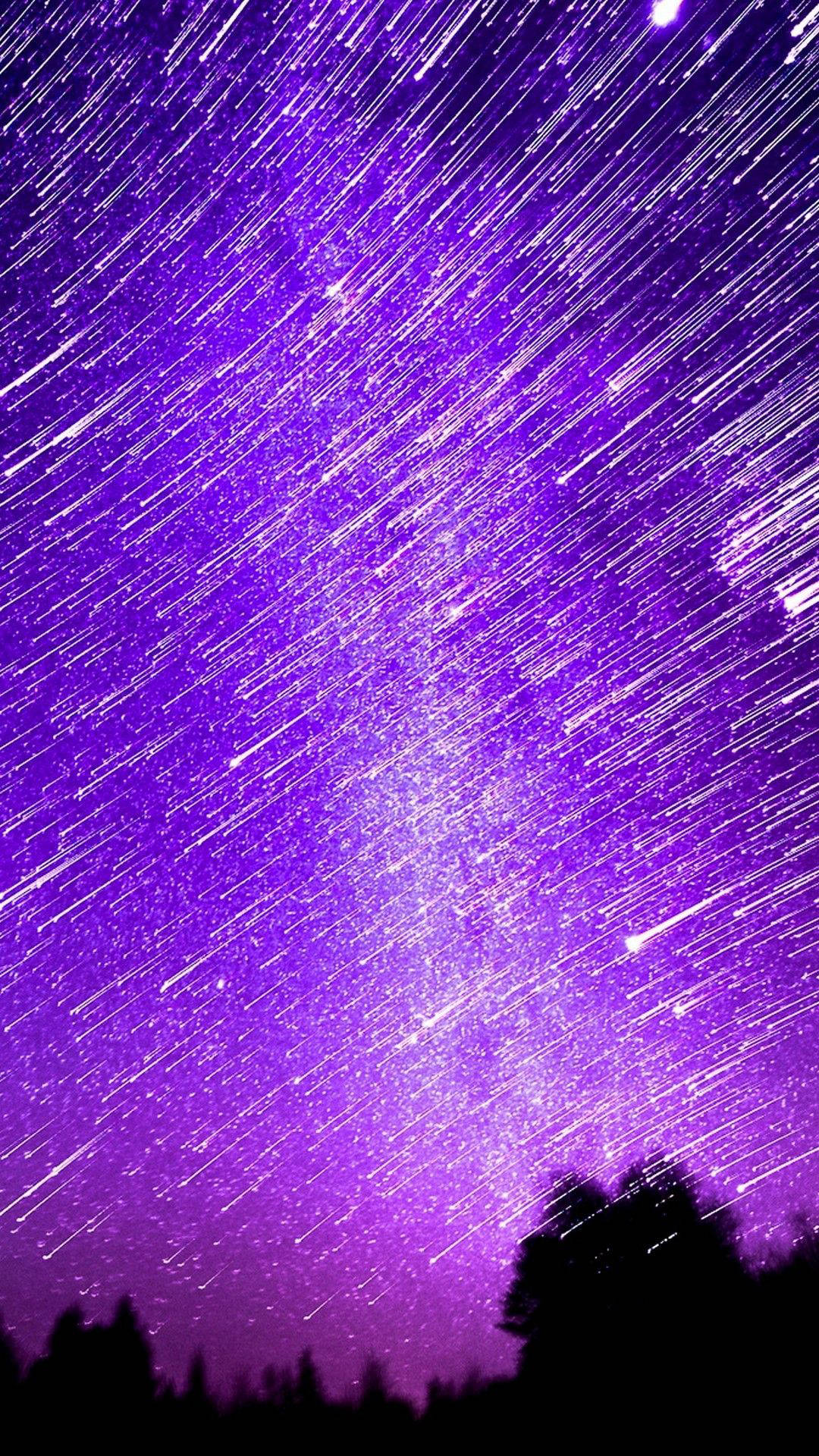 Estetisk Leonid-meteorsverm for iPhone Bakgrunner