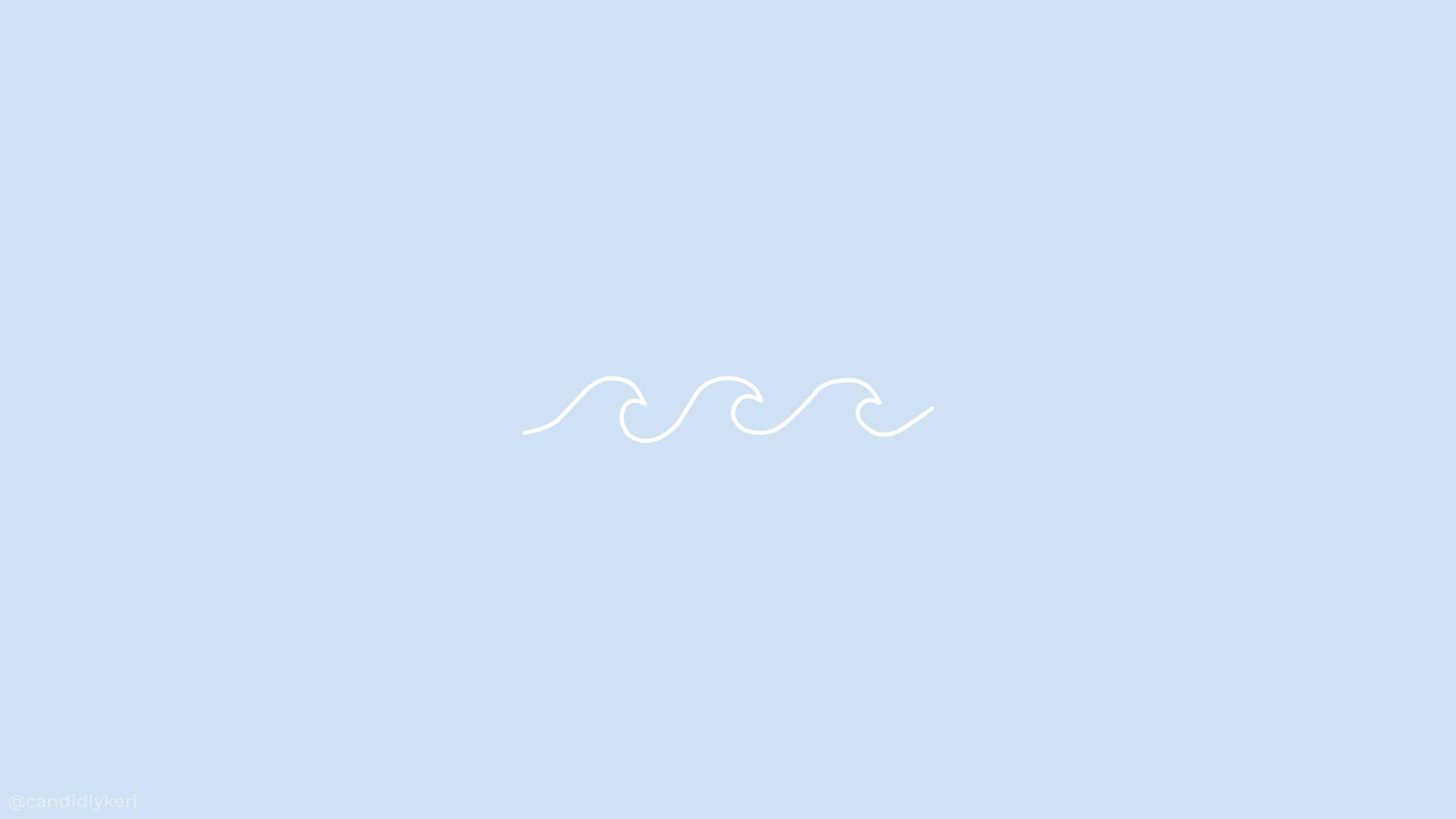 Estetisk MacBook Minimalistisk Havbølge