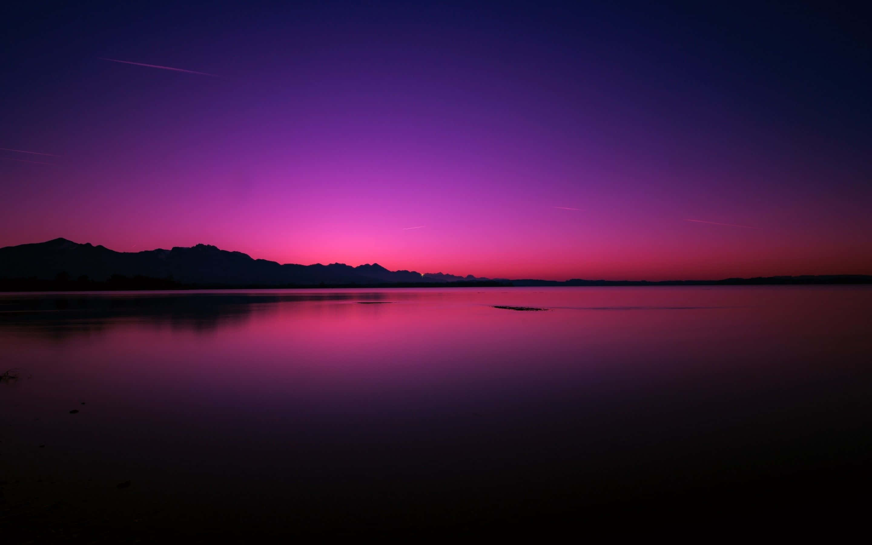 Estetisk mørk rosa lilla himmel Bakgrunner