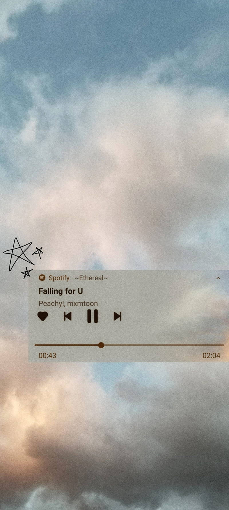 Estetisk musikkspiller Falling for U Bakgrunner