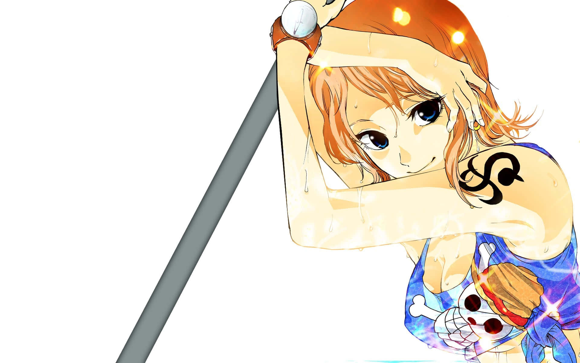 Estetisk Nami One Piece-illustrasjon Bakgrunner