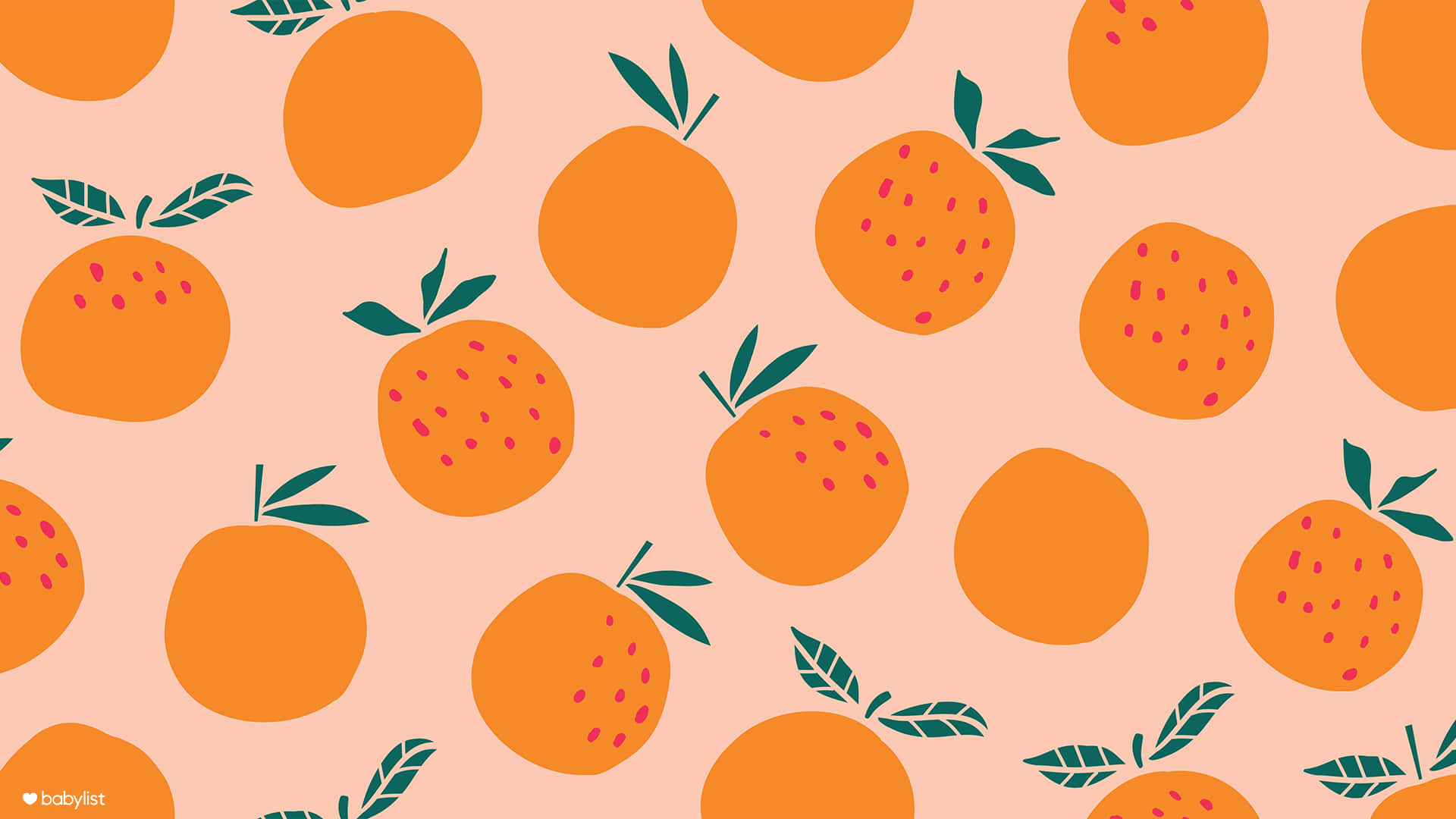 Estetisk oransje boho Mac Bakgrunner