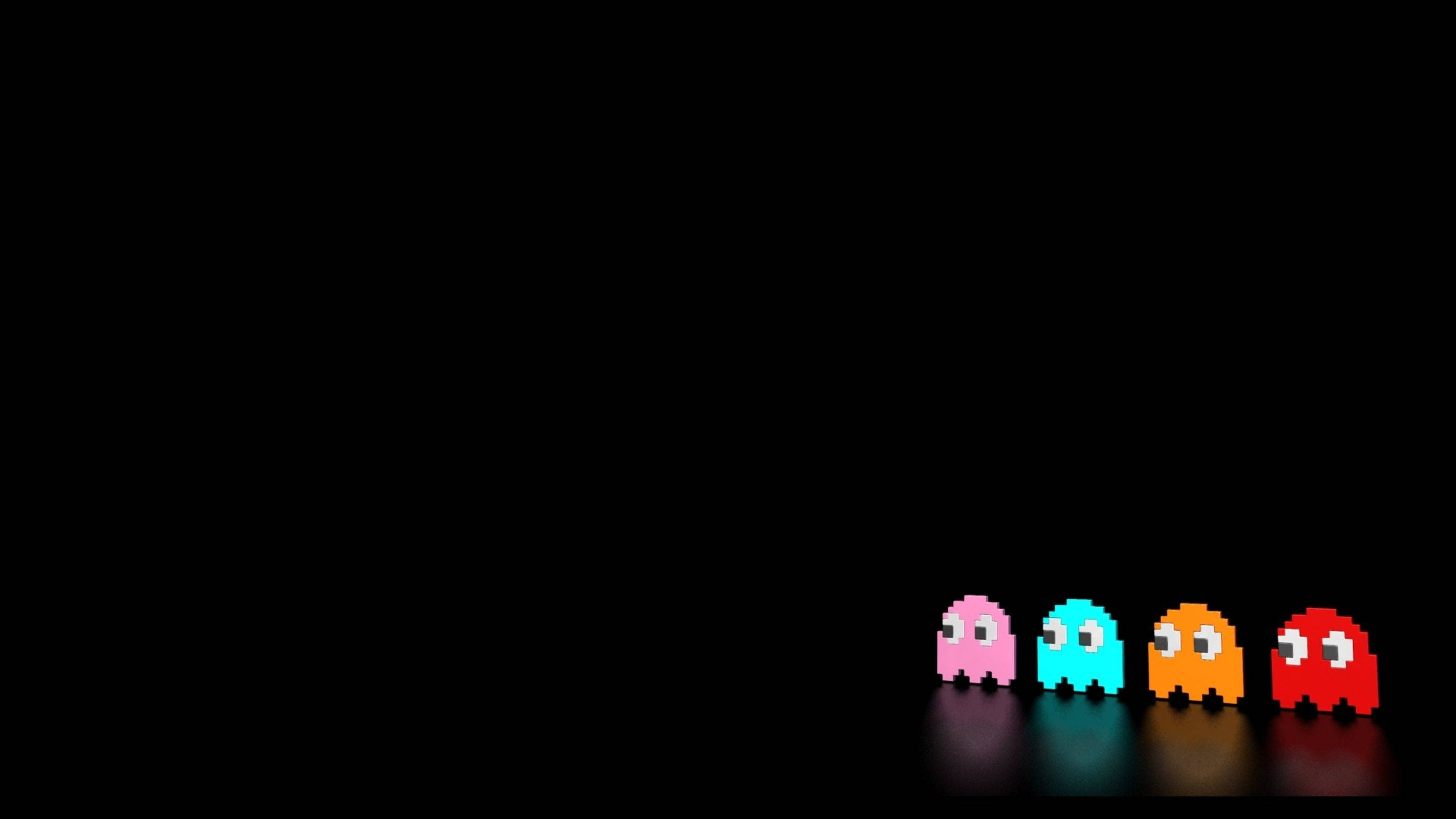 Estetisk retro Pac-Man-spøkelser Bakgrunner