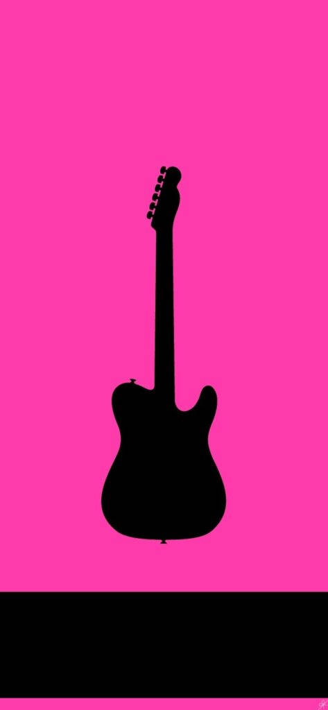 Estetisk rosa gitar Bakgrunner