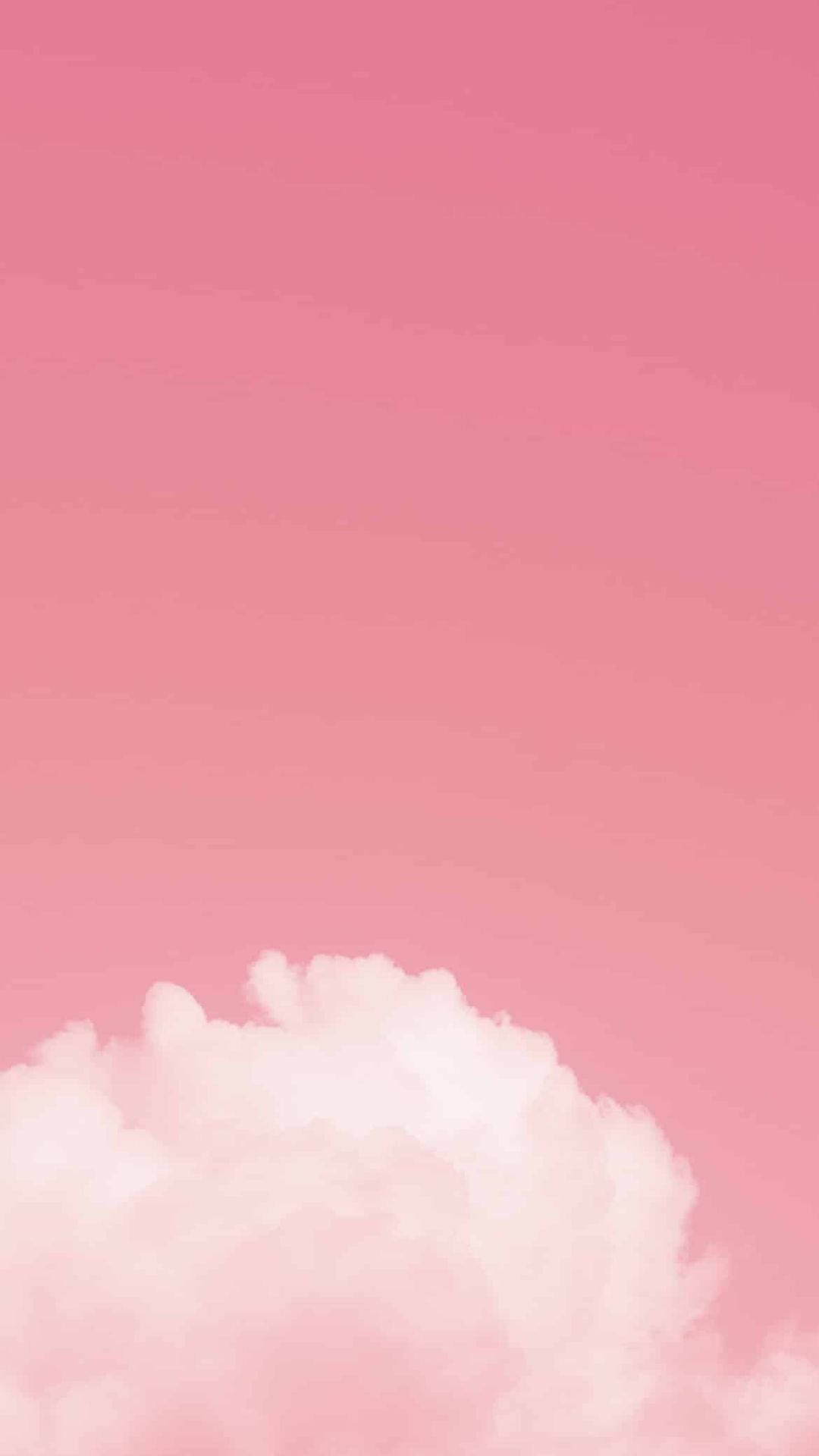 Estetisk rosa himmel med en sky Bakgrunner