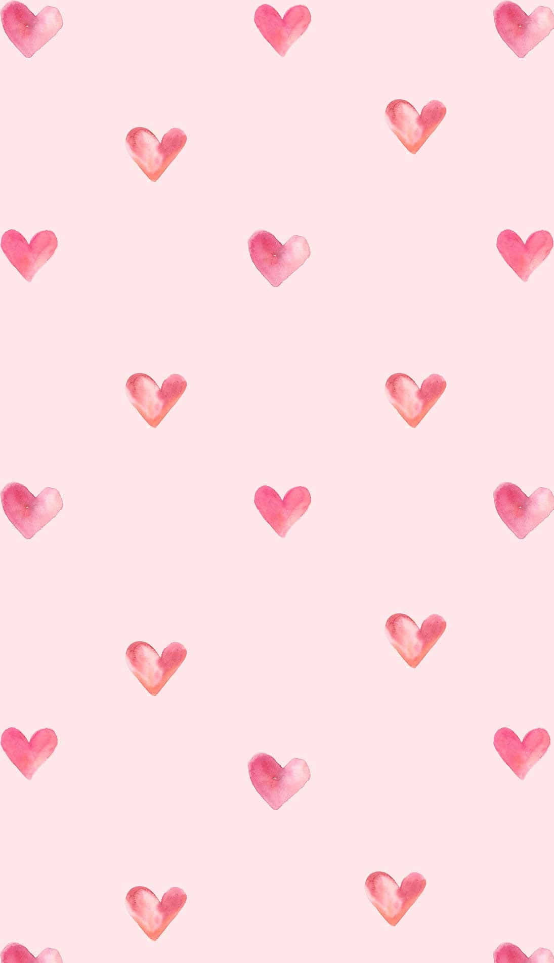 Estetisk rosa hjerter Valentine-bakgrunn Bakgrunner