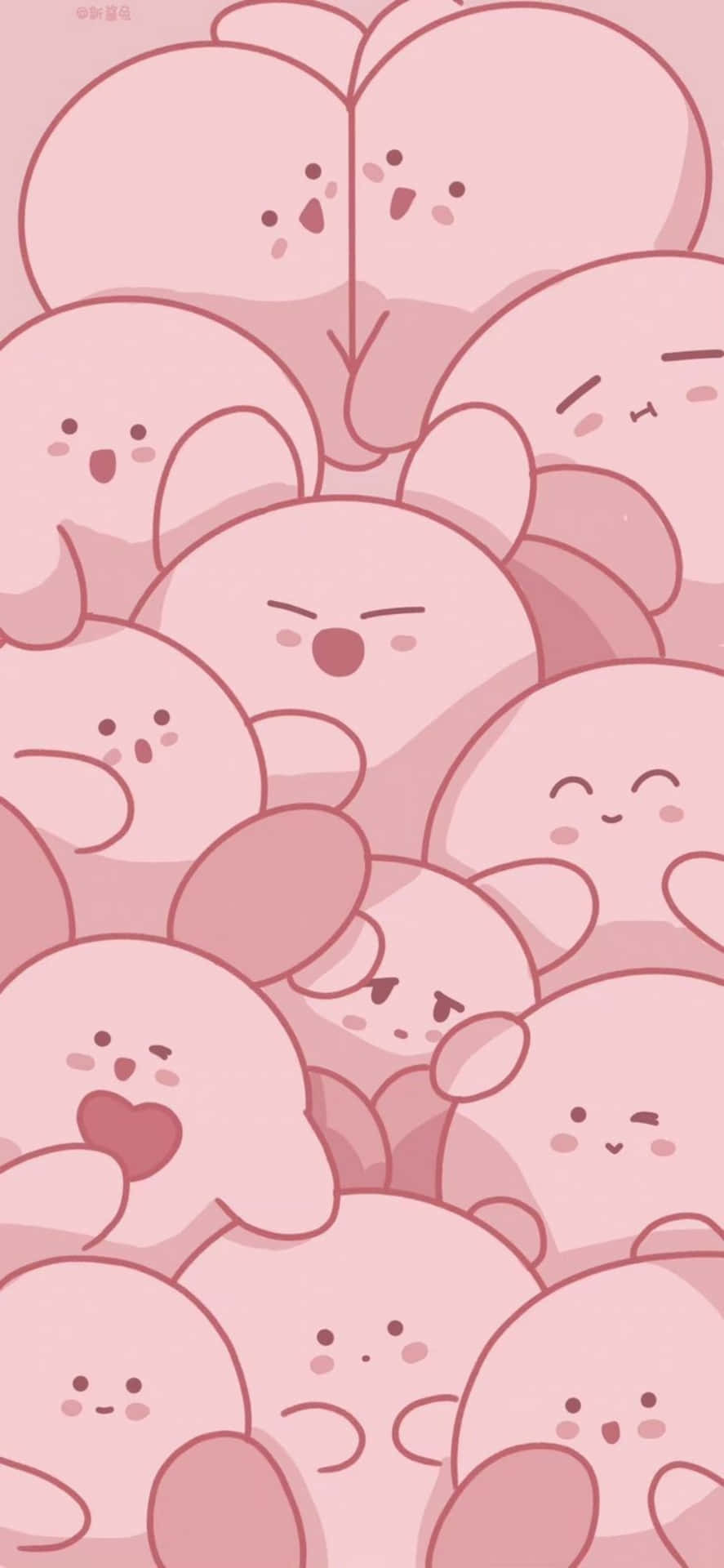 Estetisk rosa kawaii [bakgrunn] — Søt estetisk GIF Bakgrunner