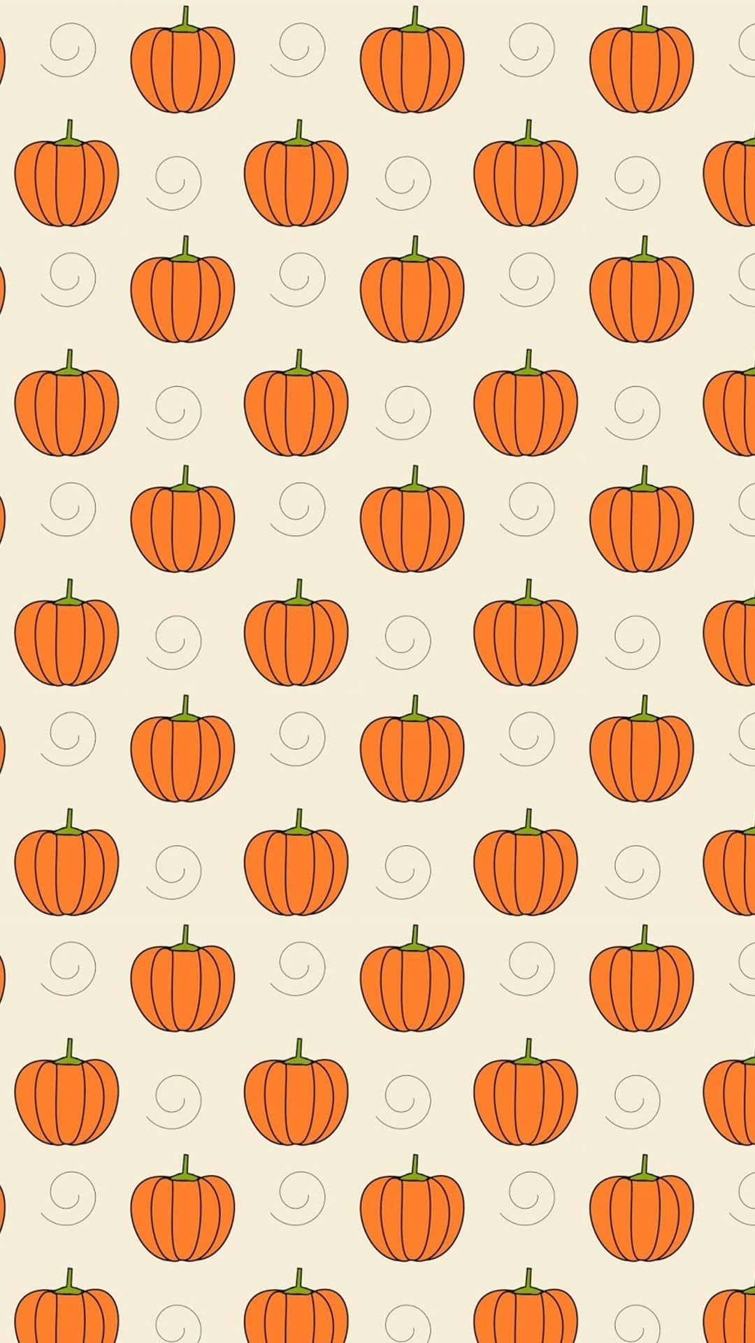Estetisk søtt Halloween-gresskarmønster Bakgrunner