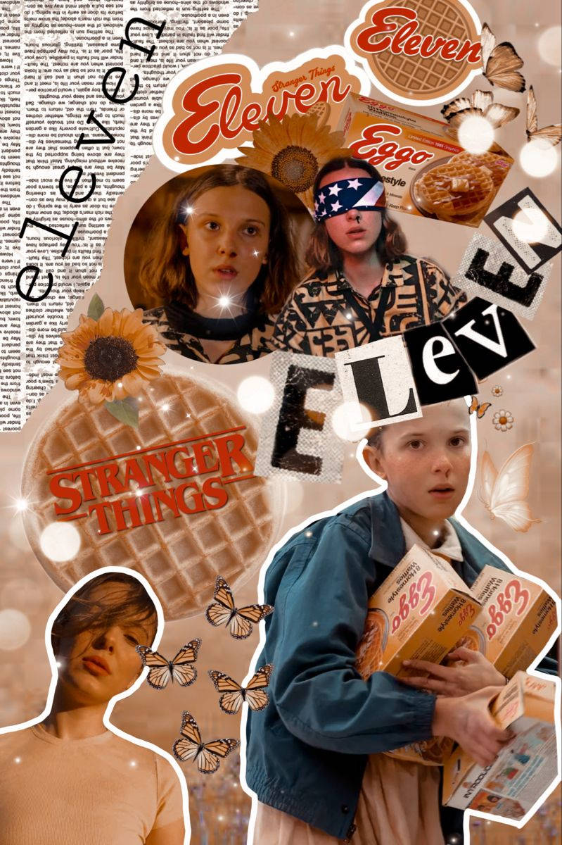 Estetisk Stranger Things Eleven Millie Bobby Brown Bakgrunner