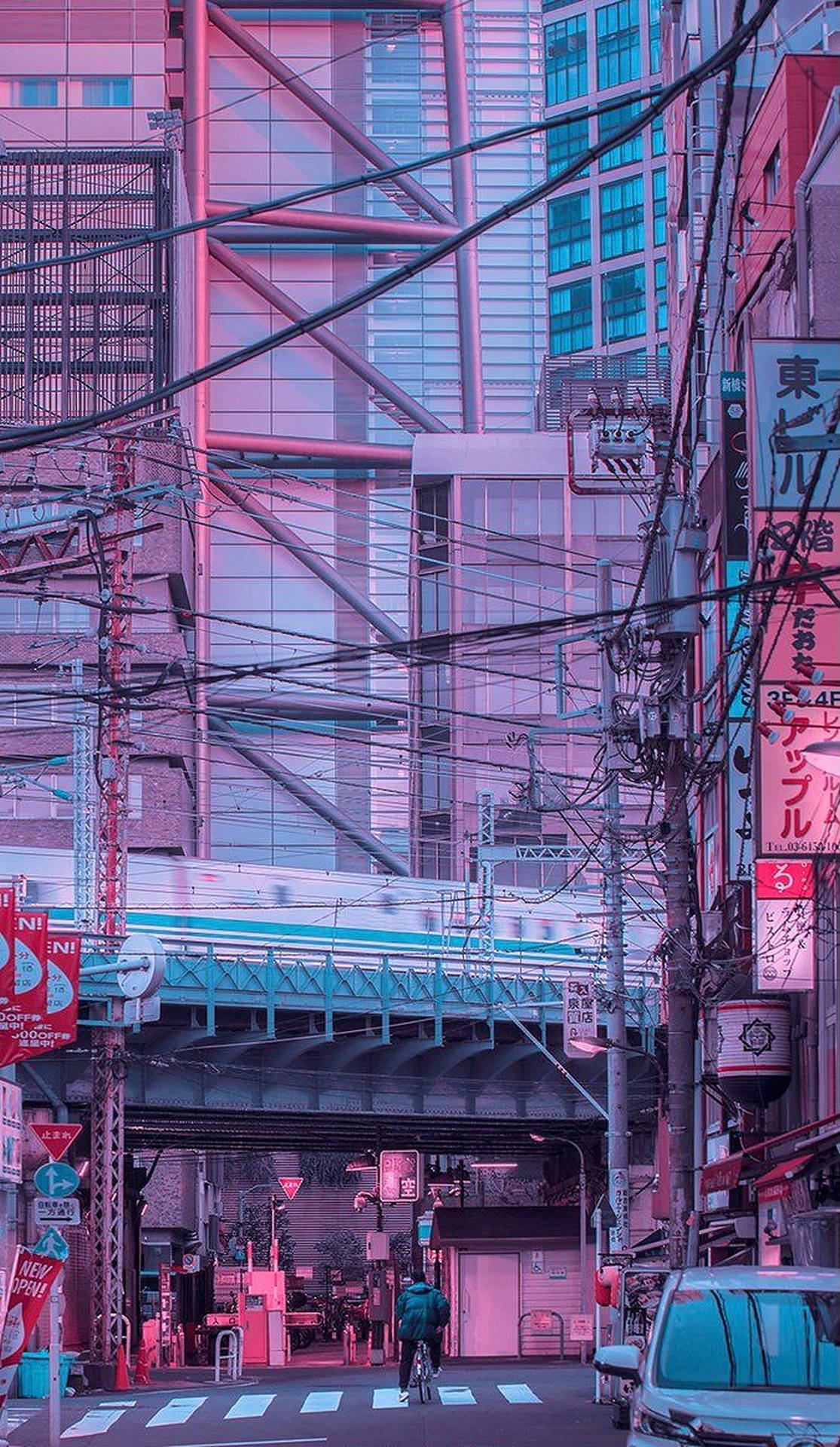 Estetisk Tokyo-gate iPhone-bakgrunn