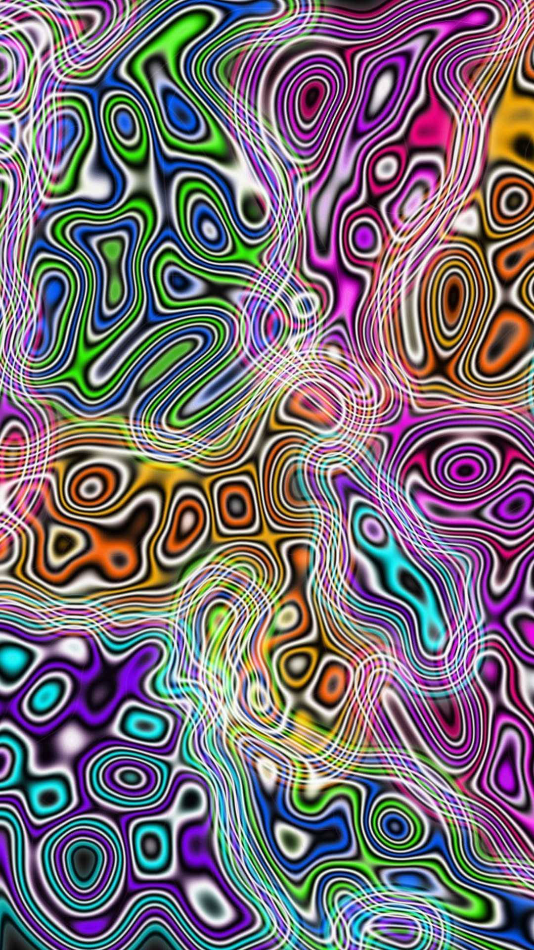 Estetiske trippy fargerike klatter Bakgrunner