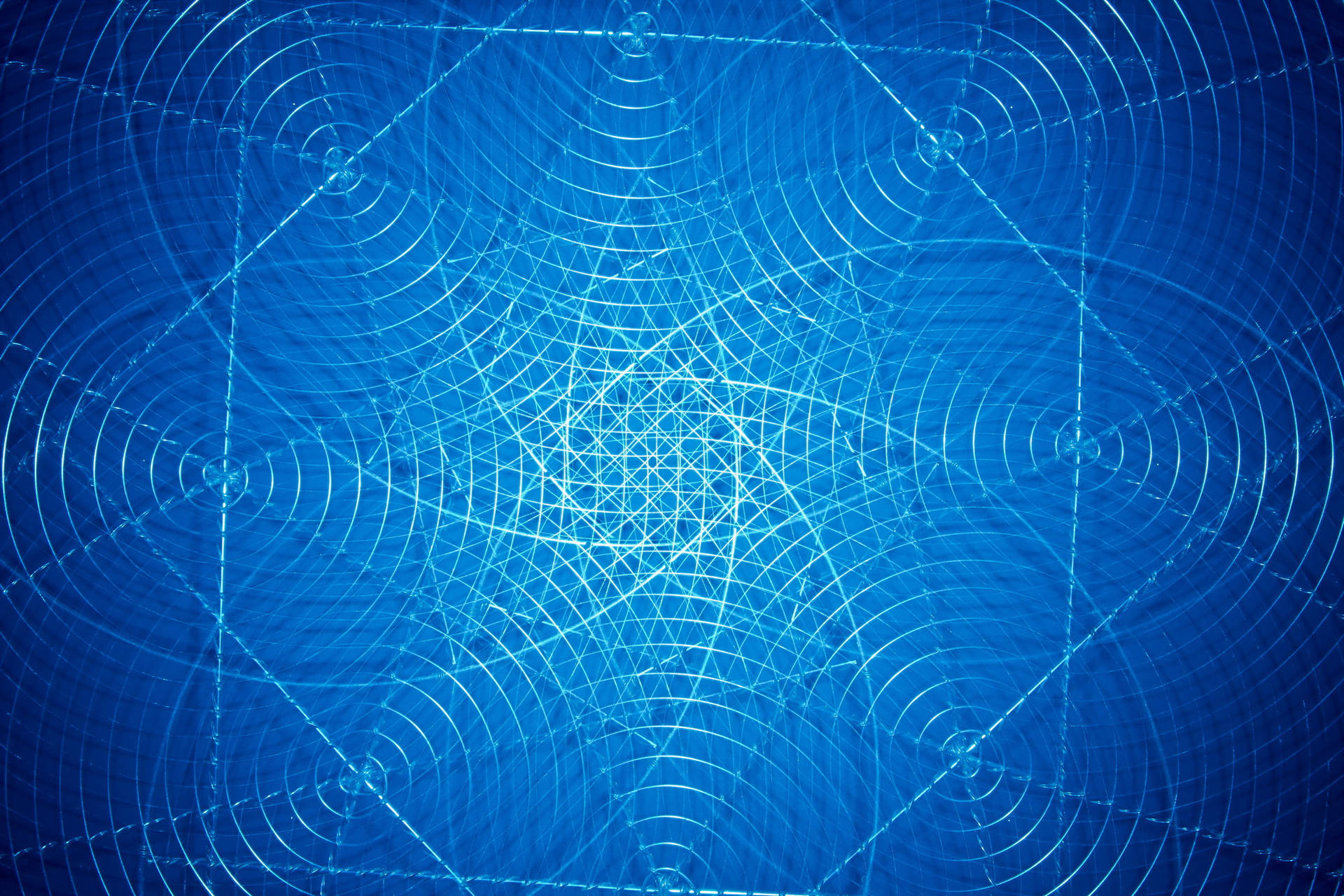 Abstrakte blå geometriske mønstre bakgrunnsbilde — Blå estetisk GIF Bakgrunner