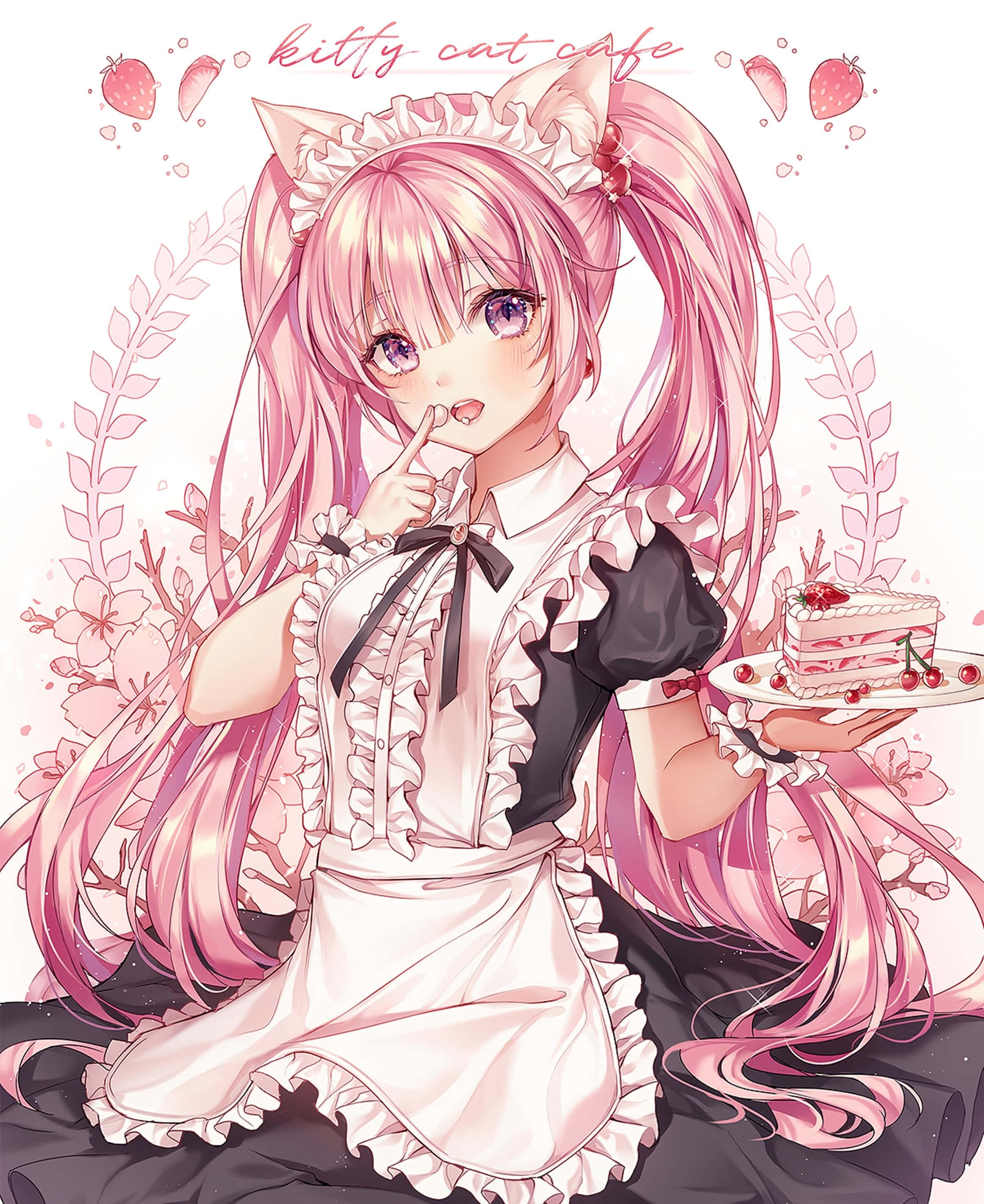 Et drømmeaktig rosa anime-estetisk rom Bakgrunner