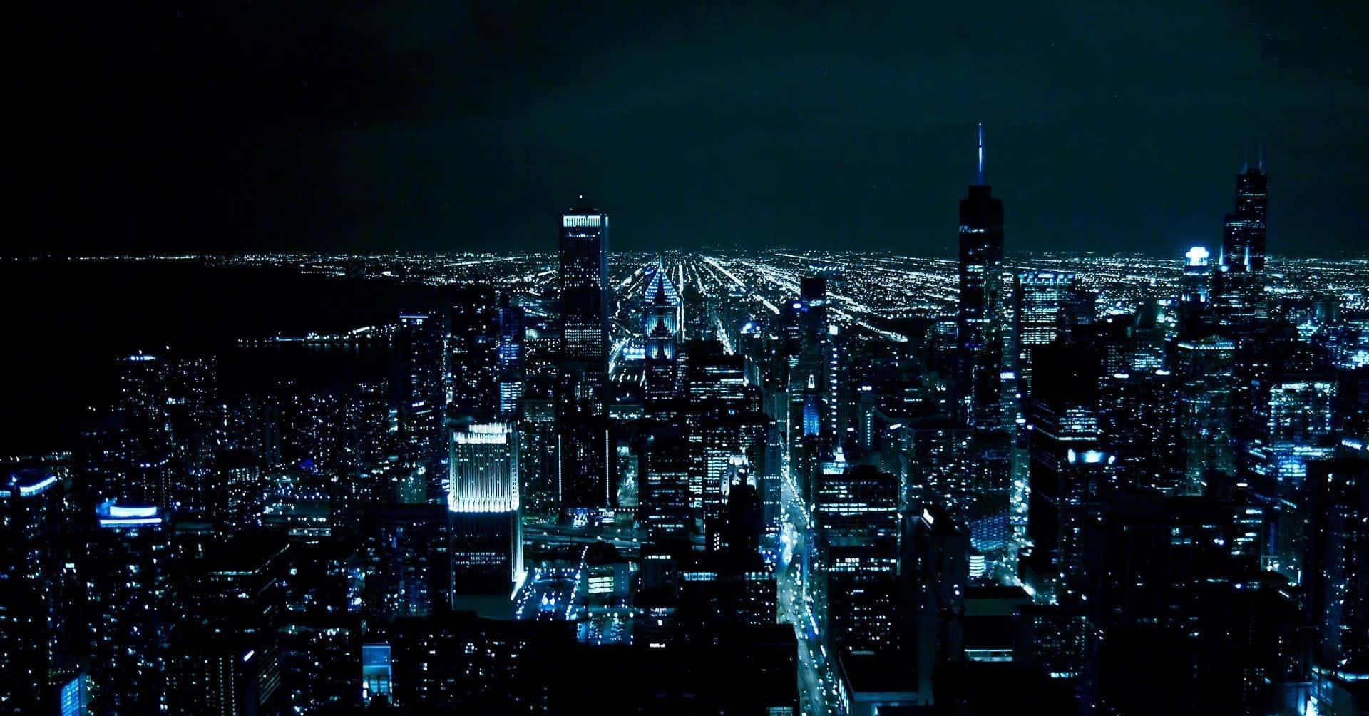 Et episk bybilde av Dark City Bakgrunner