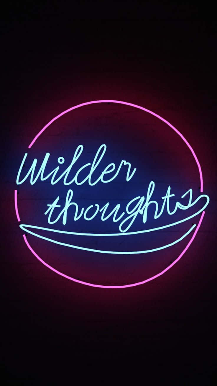 Et fantastisk bilde av strålende neonlys i blått mot en mørk nattehimmel Bakgrunner