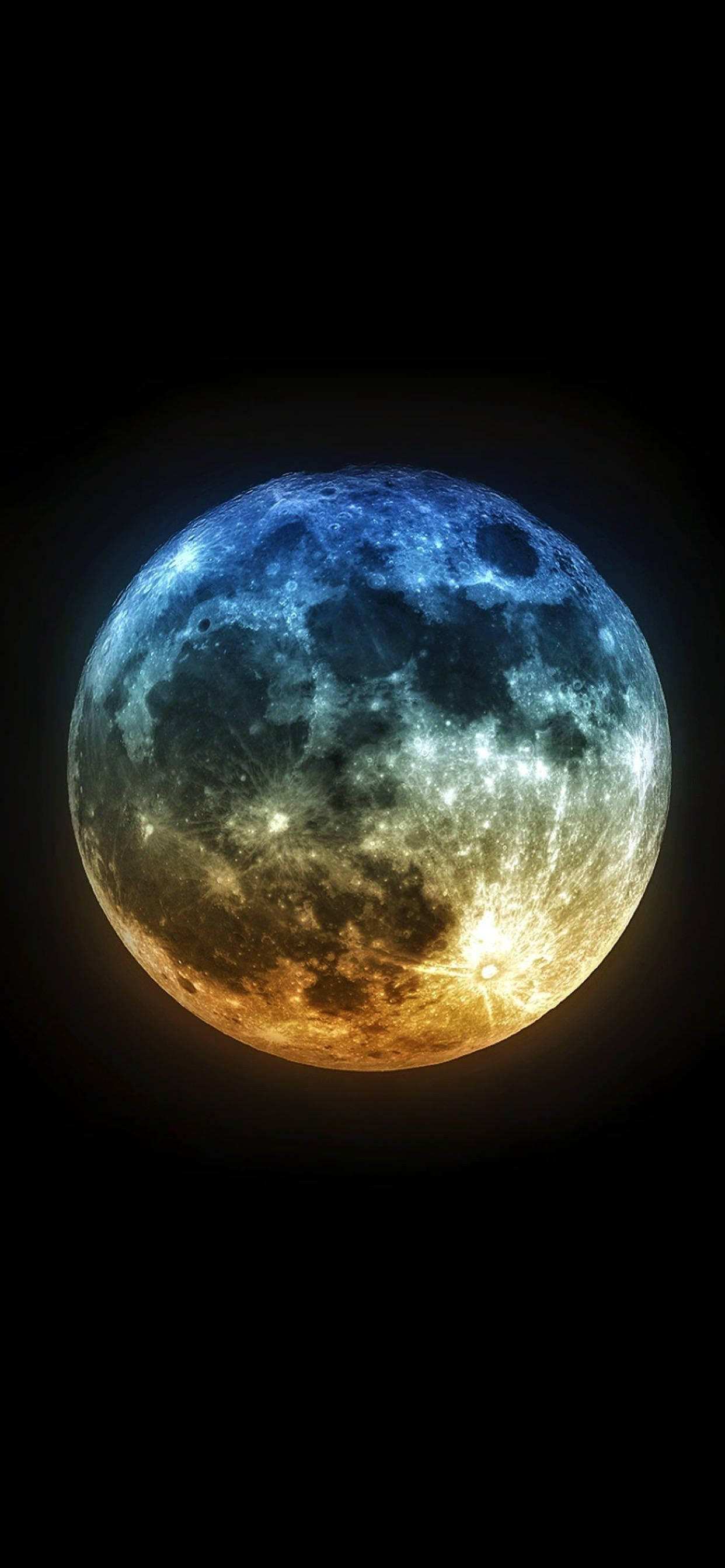 Et futuristisk syn på planeten Jorden fra en iPhone Xs Bakgrunner