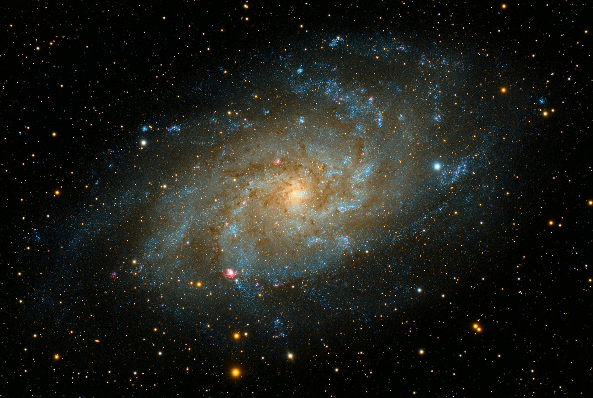 4K Andromedagalaksen i verdensrommet HD bakgrunnsbilde