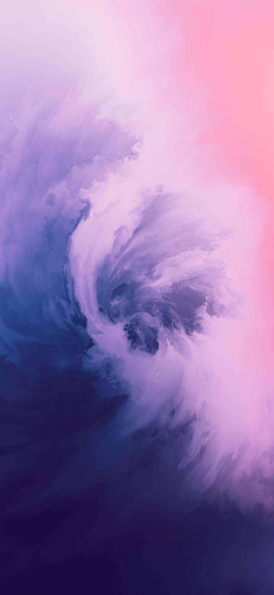 et lilla og rosa abstrakt maleri på en blå bakgrunn Bakgrunner