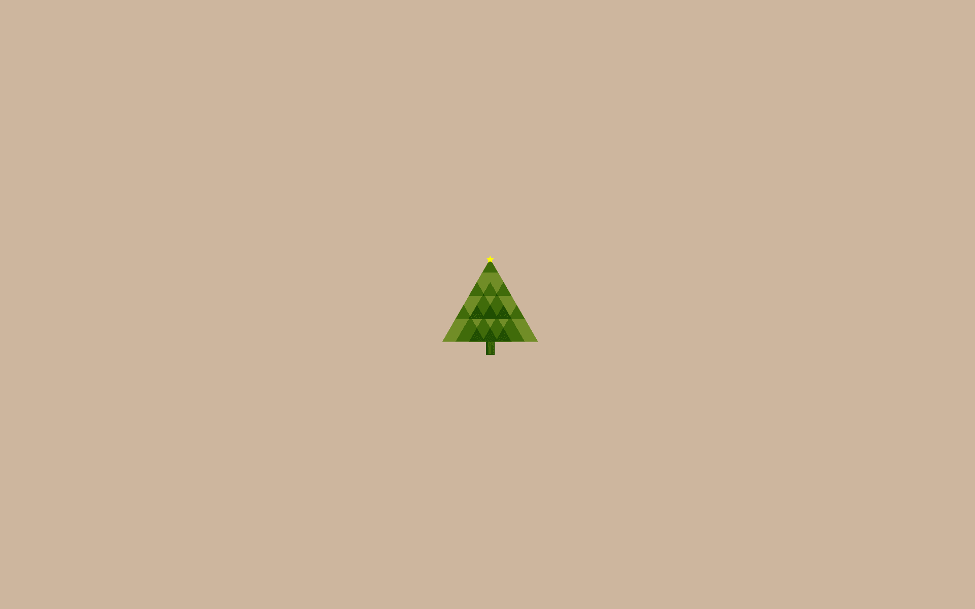 et lite juletre på en beige bakgrunn Bakgrunner