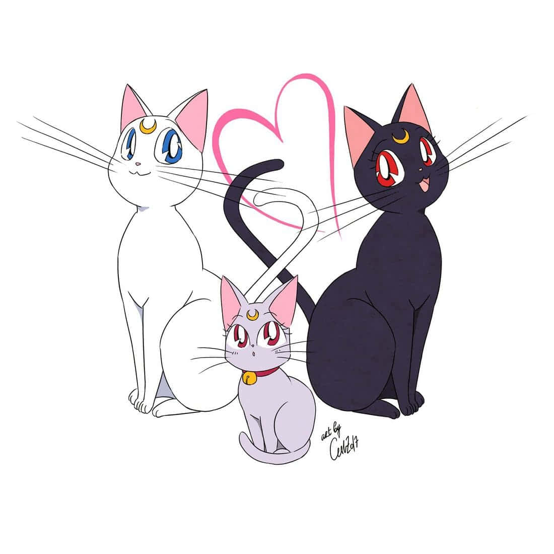 Et mildt hjerte i en voldsom kropp - Animekatt Bakgrunner