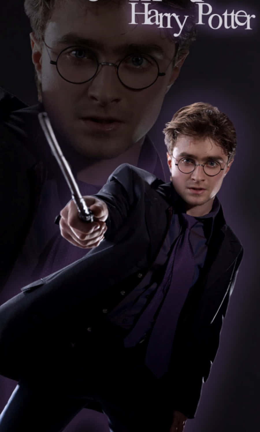 Et nærbilde av Harry Potter fra den berømte bok- og filmserien Bakgrunner