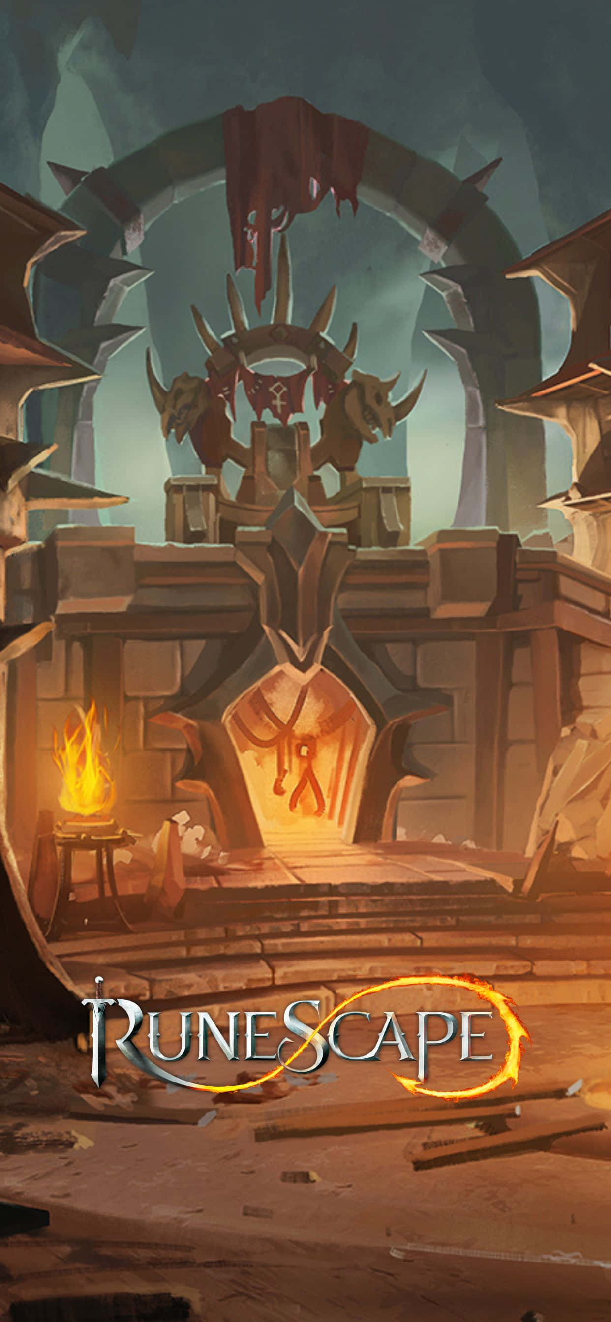 Et nytt nivå av spenning innen gaming venter på iPhone Xs Max med Runescape Bakgrunner