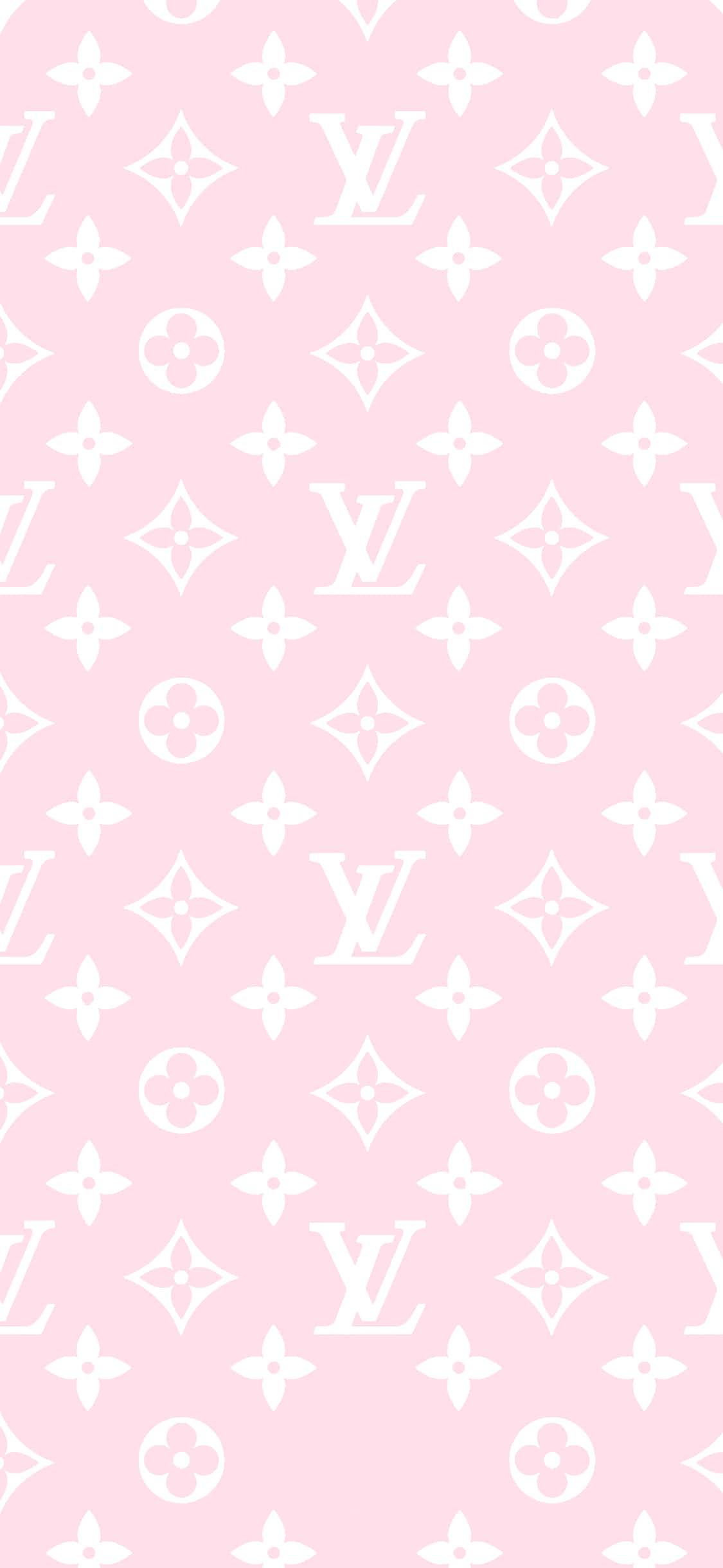 et rosa og hvitt louis vuitton-mønster Bakgrunner