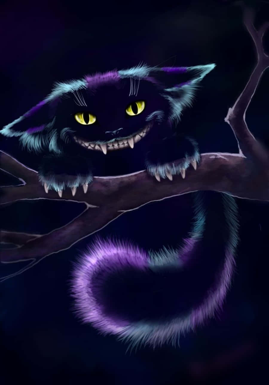 Et surrealistisk bilde av den ikoniske Cheshire-katten! Bakgrunner