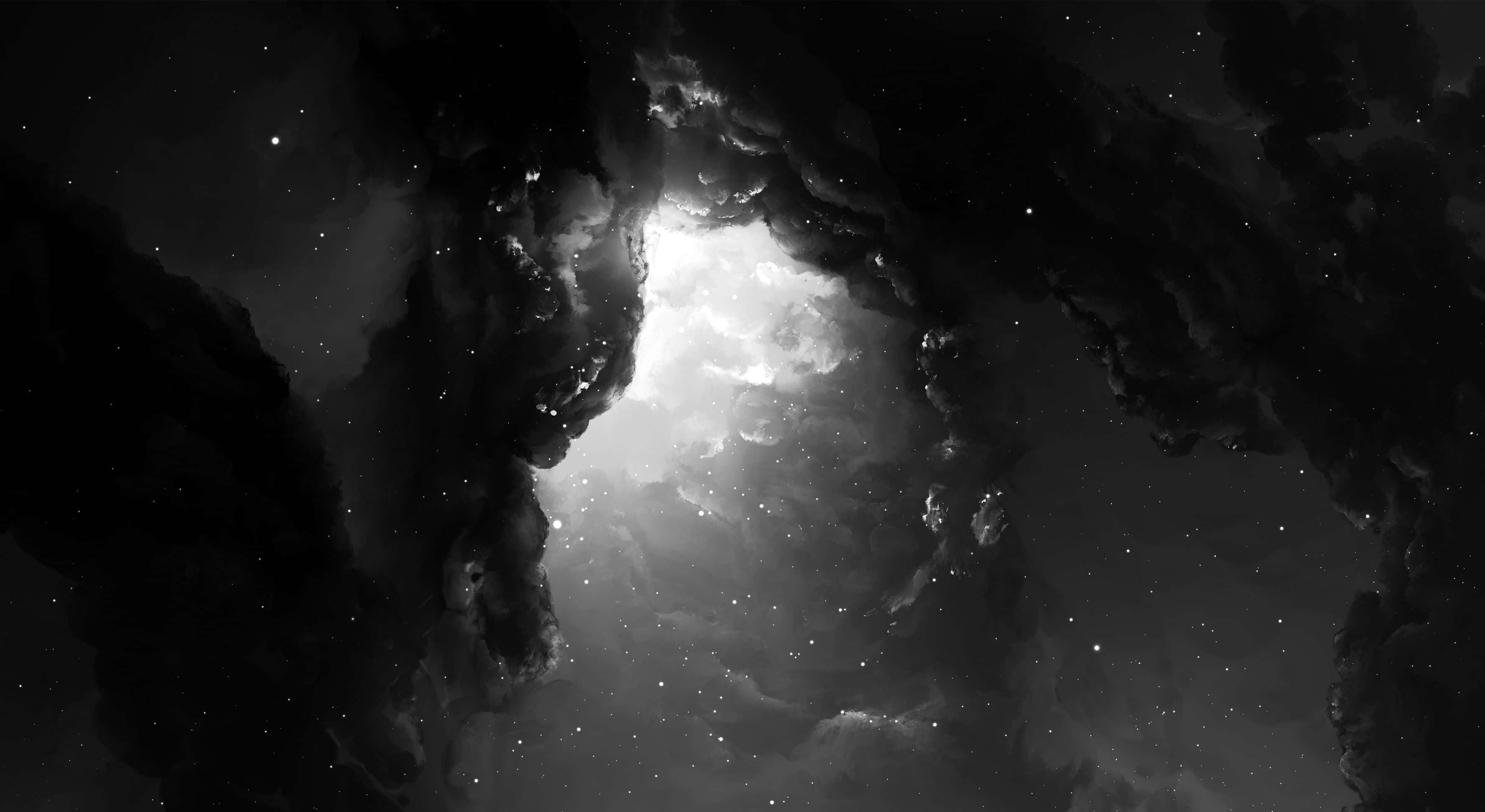 et svart-hvitt bilde av en stjernehimmel Bakgrunner