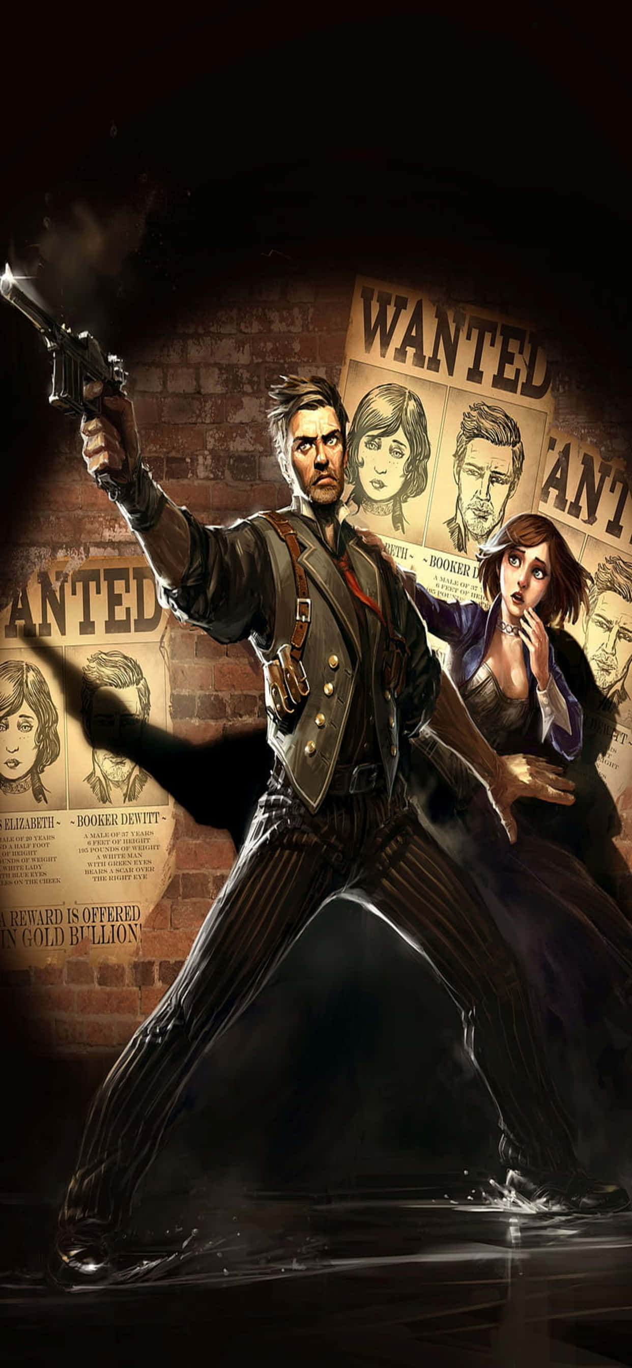 Etterlyste Fiktive Figurer iPhone XS Max Bioshock Infinite Bakgrunn Bakgrunner