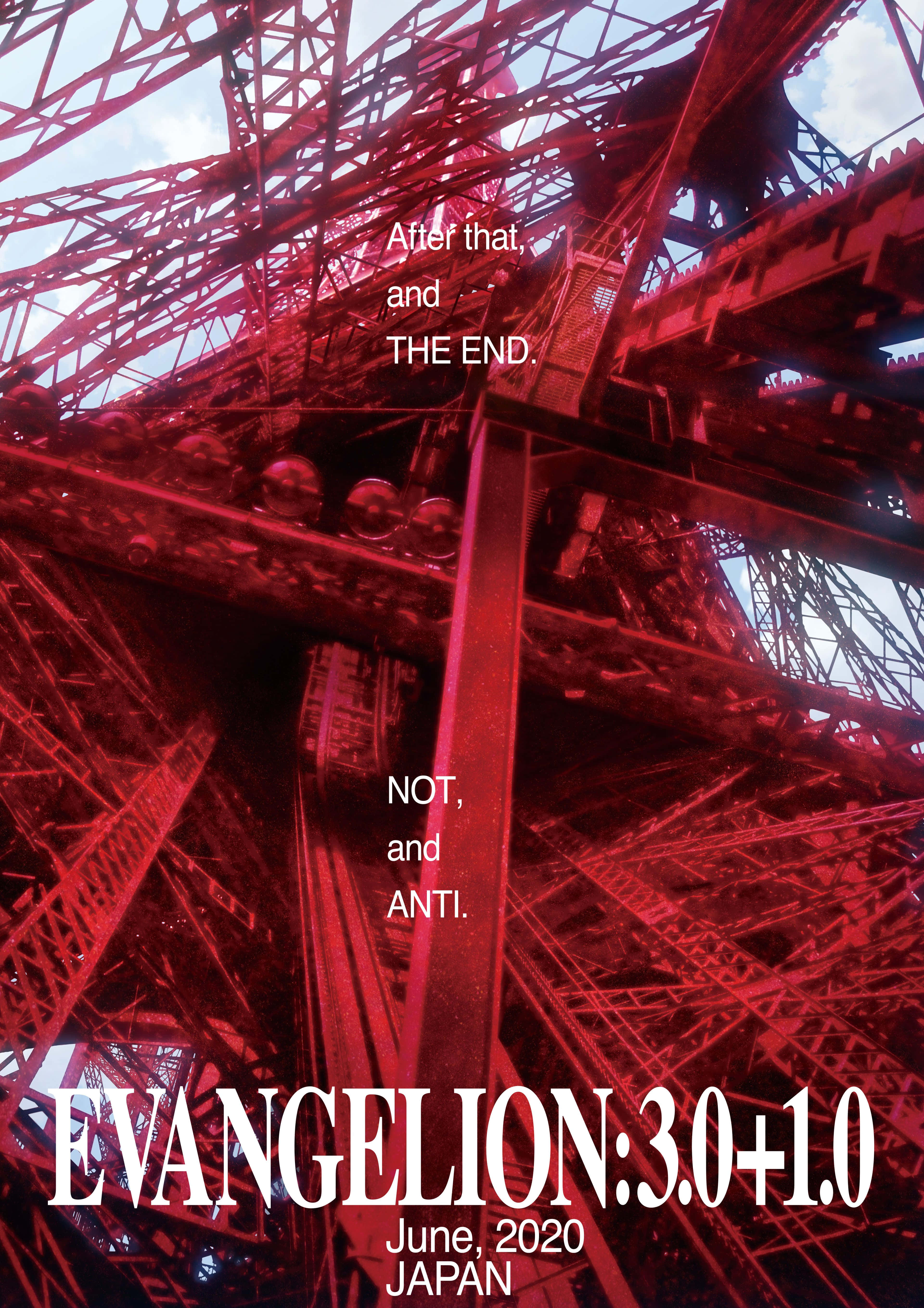 Evangelion 30 10 med et rødt tårn Bakgrunner