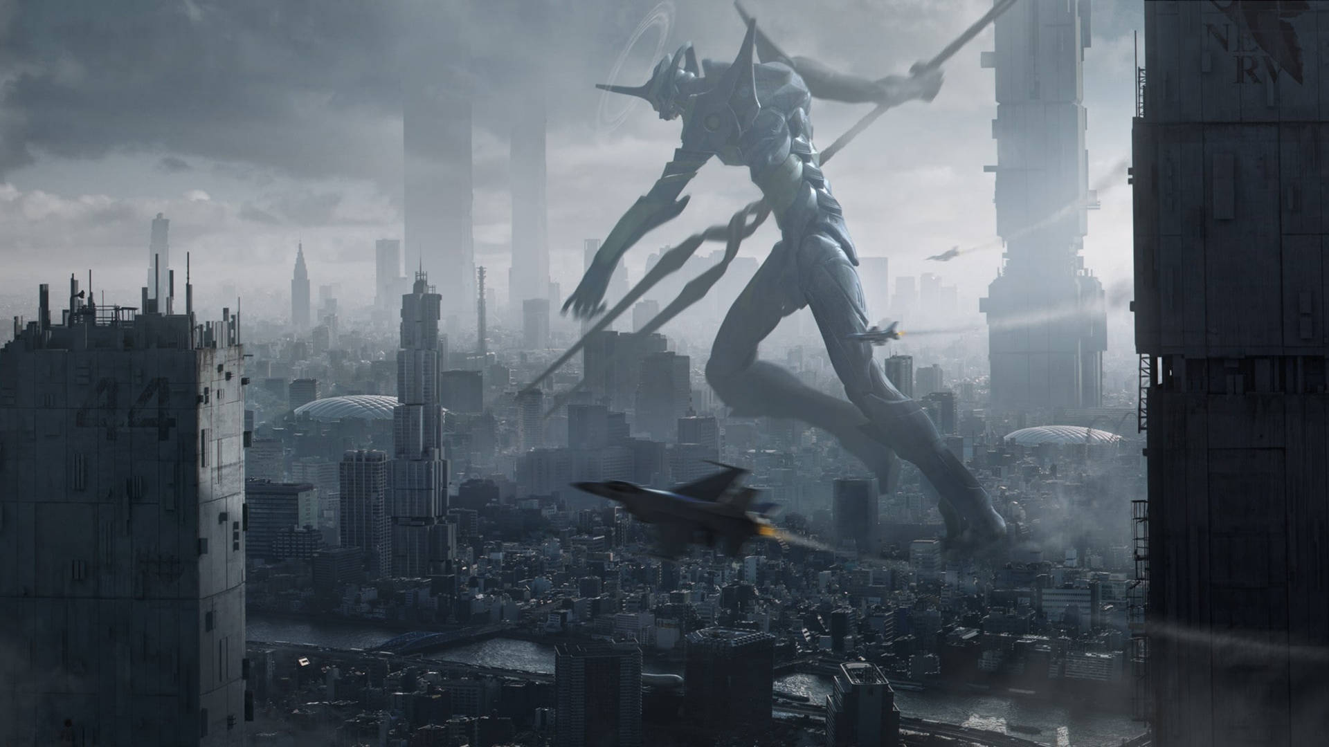 Evangelion 4K Dempet by — Kule anime-GIF Bakgrunner