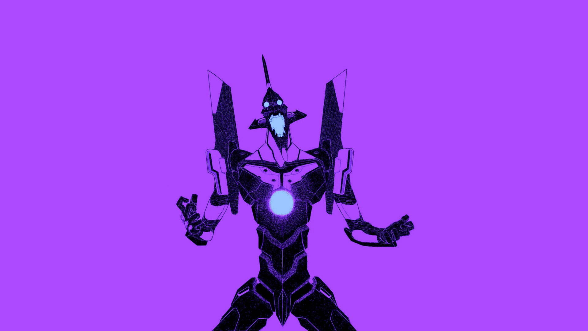 Evangelion 4K Lilla Unit-01 — Kule anime-GIF Bakgrunner