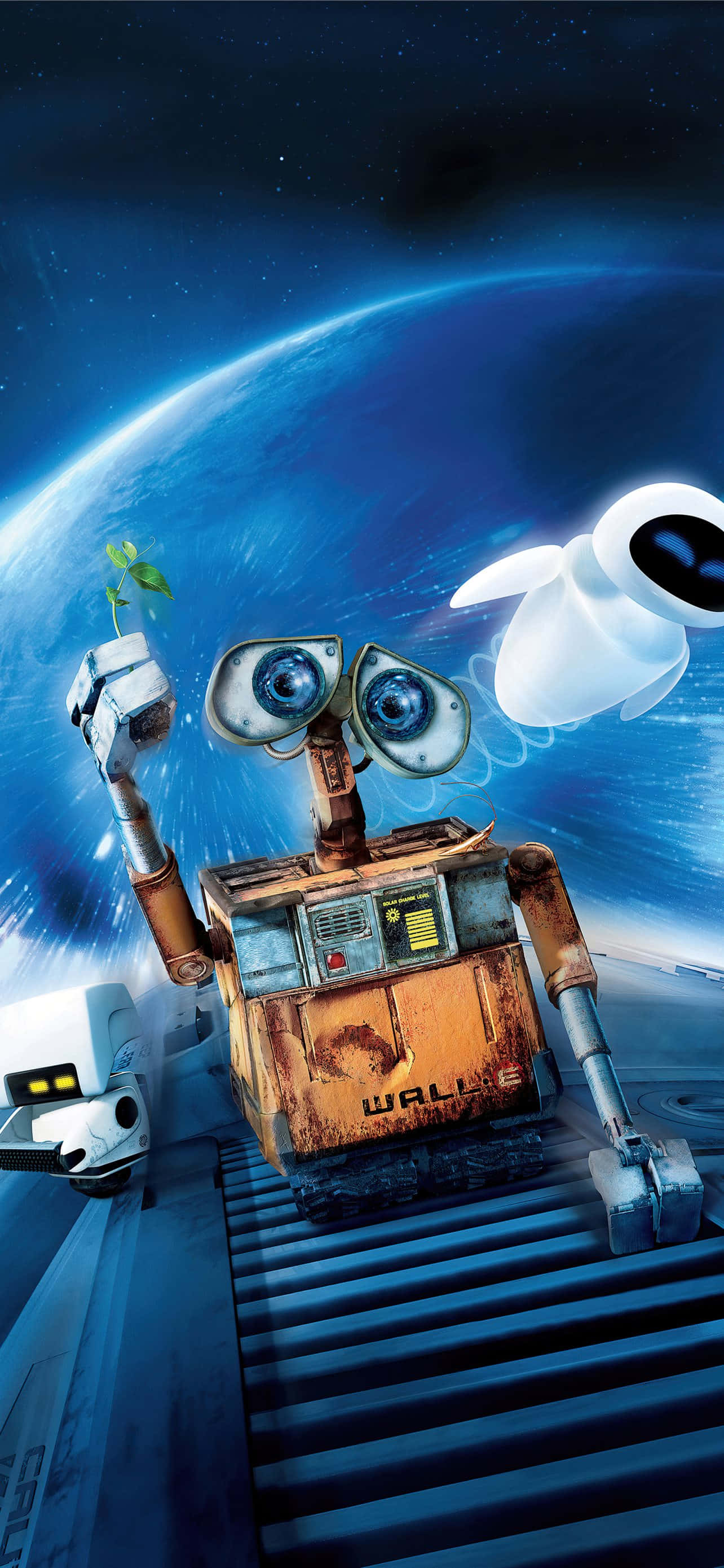 Eve og Wall E iPhone på romskip Bakgrunner