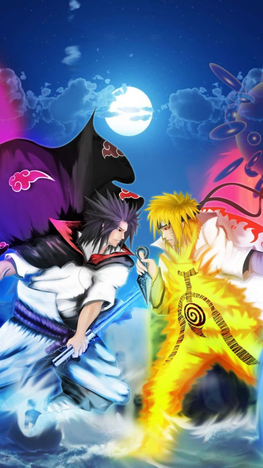 Evig Mangekyou Sharingan - Naruto-telefonbakgrunn Bakgrunner