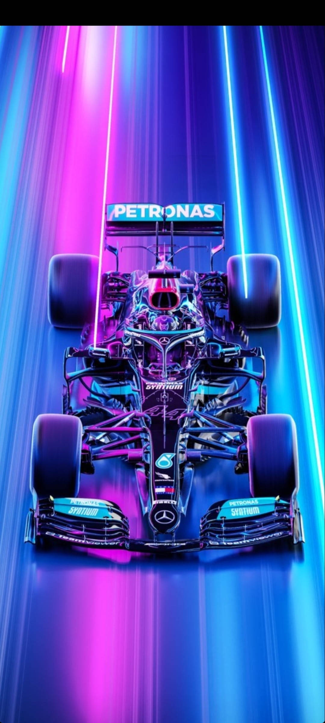 F1 AMG Petronas Neon Vei iPhone Bakgrunner