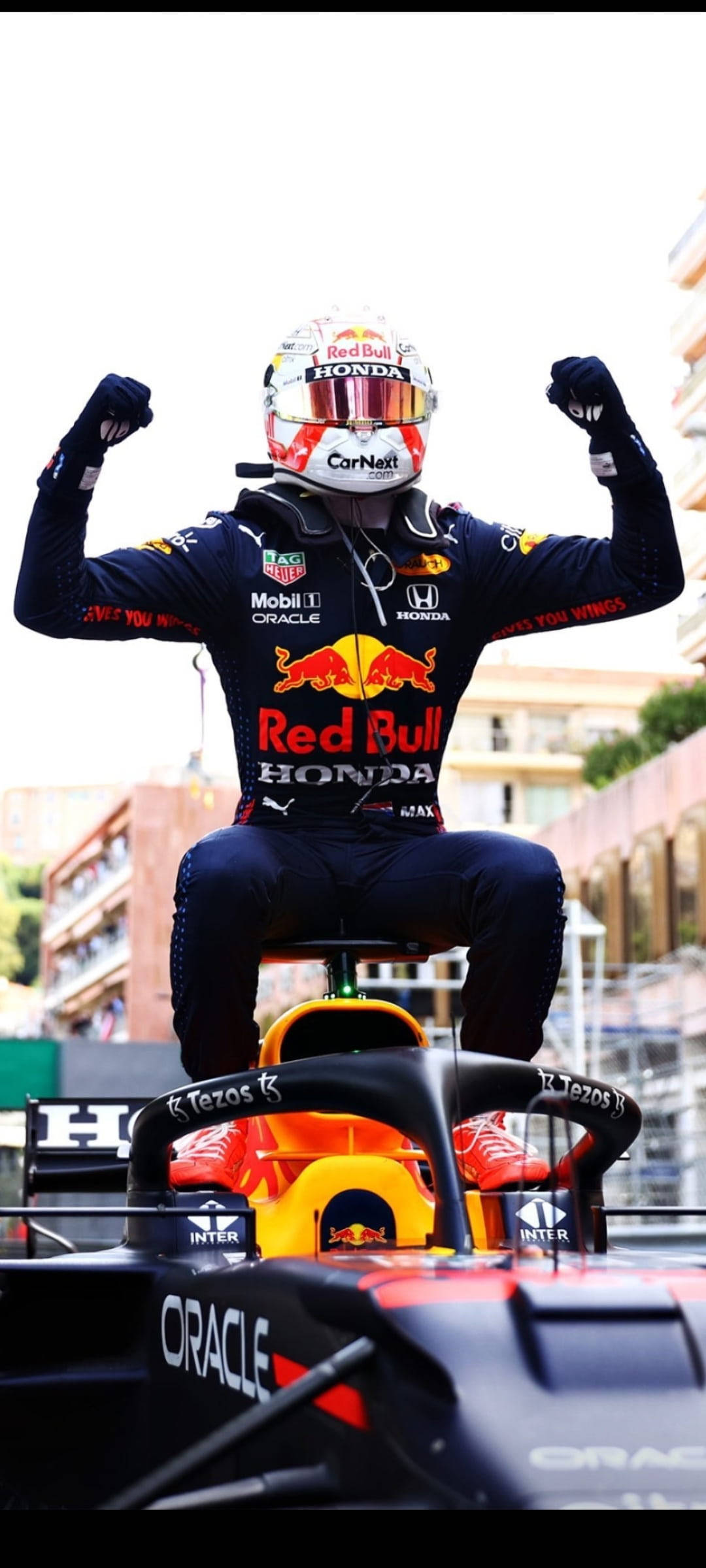 F1 Max Verstappen Monaco GP Seier iPhone Bakgrunner